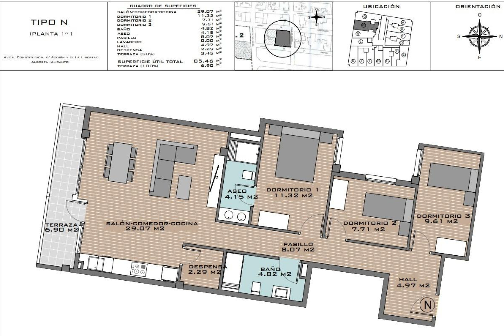 New build - 1. Apartment / flat - Algorfa - Costa Blanca South