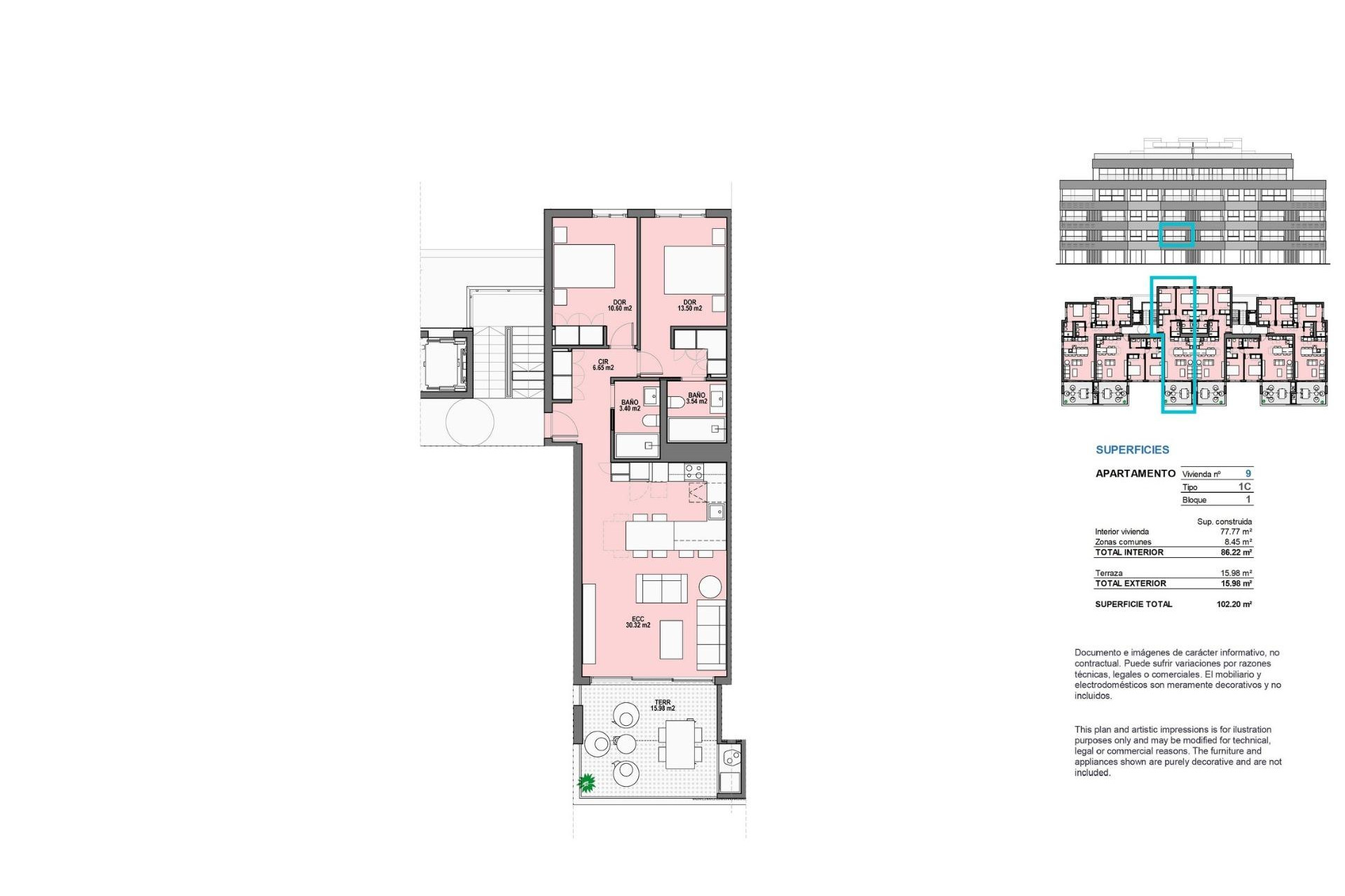 New Build - 1. Apartment / flat - Torre Pacheco - Los Alcazares