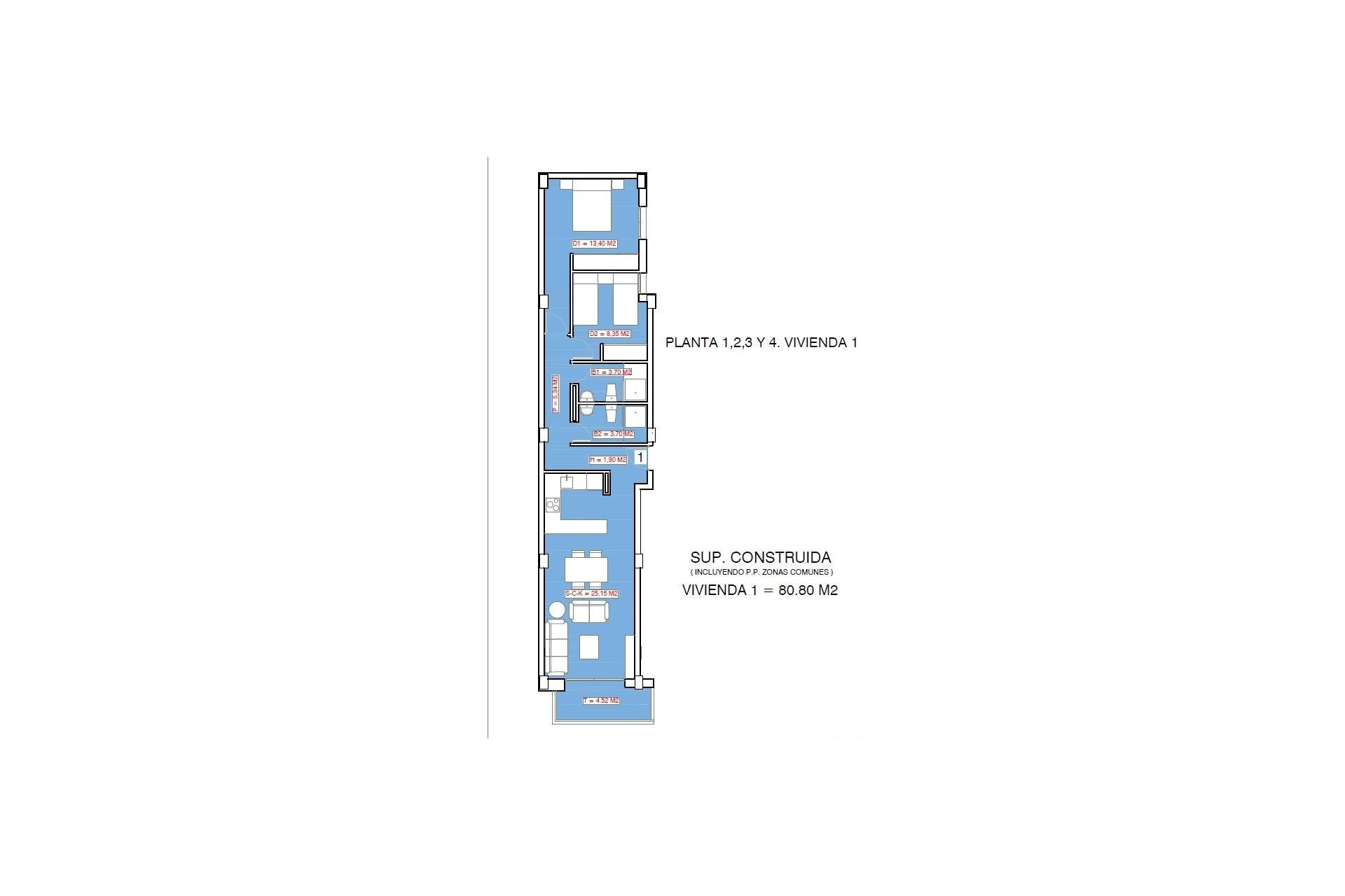 New build - 1. Apartment / flat - Torrevieja - Playa El Acequión