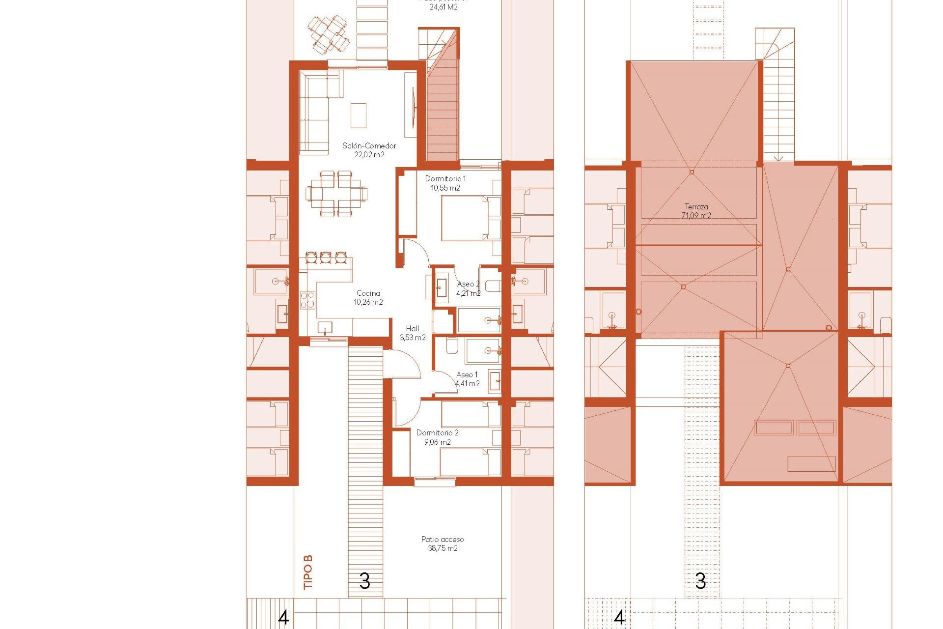 New Build - 2. Town house - Baños y Mendigo - Balsicas