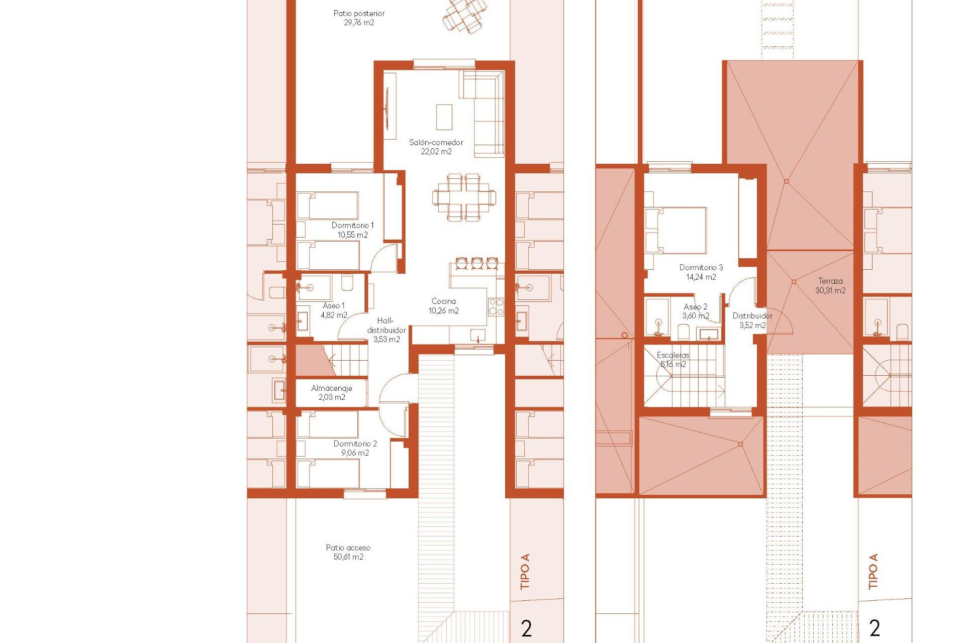 New Build - 2. Town house - Baños y Mendigo - Balsicas