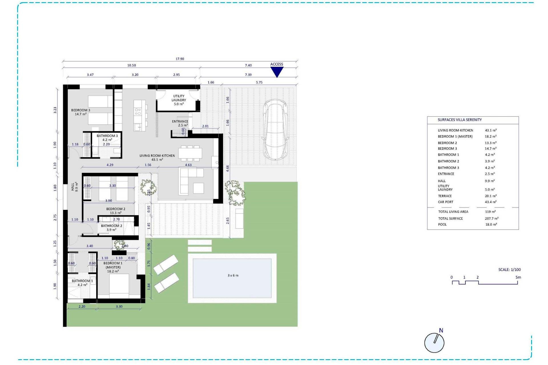 New build - 3. Detached house - Baños y Mendigo - Costa Calida