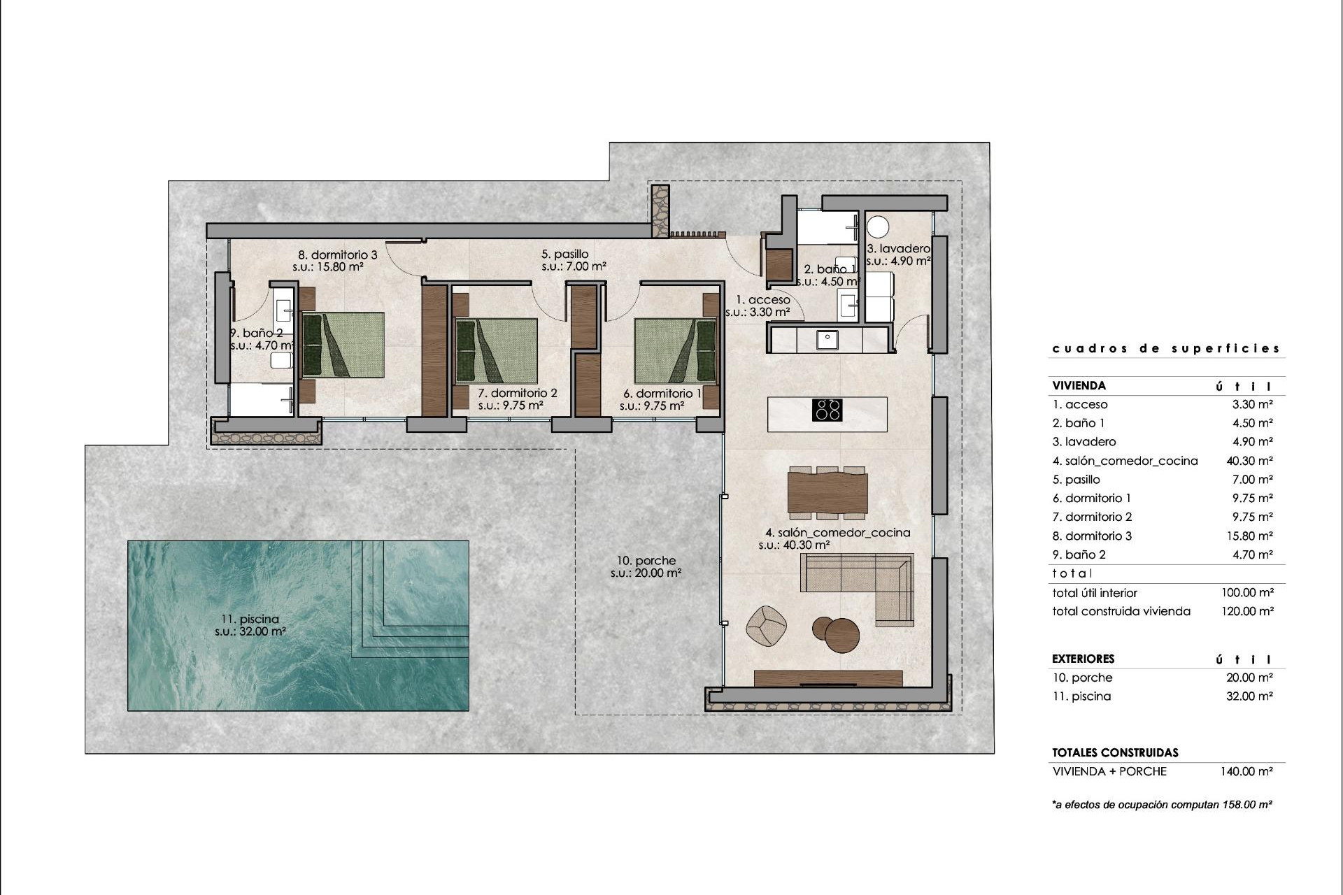 New build - 3. Detached house - Pinoso - Costa Blanca North