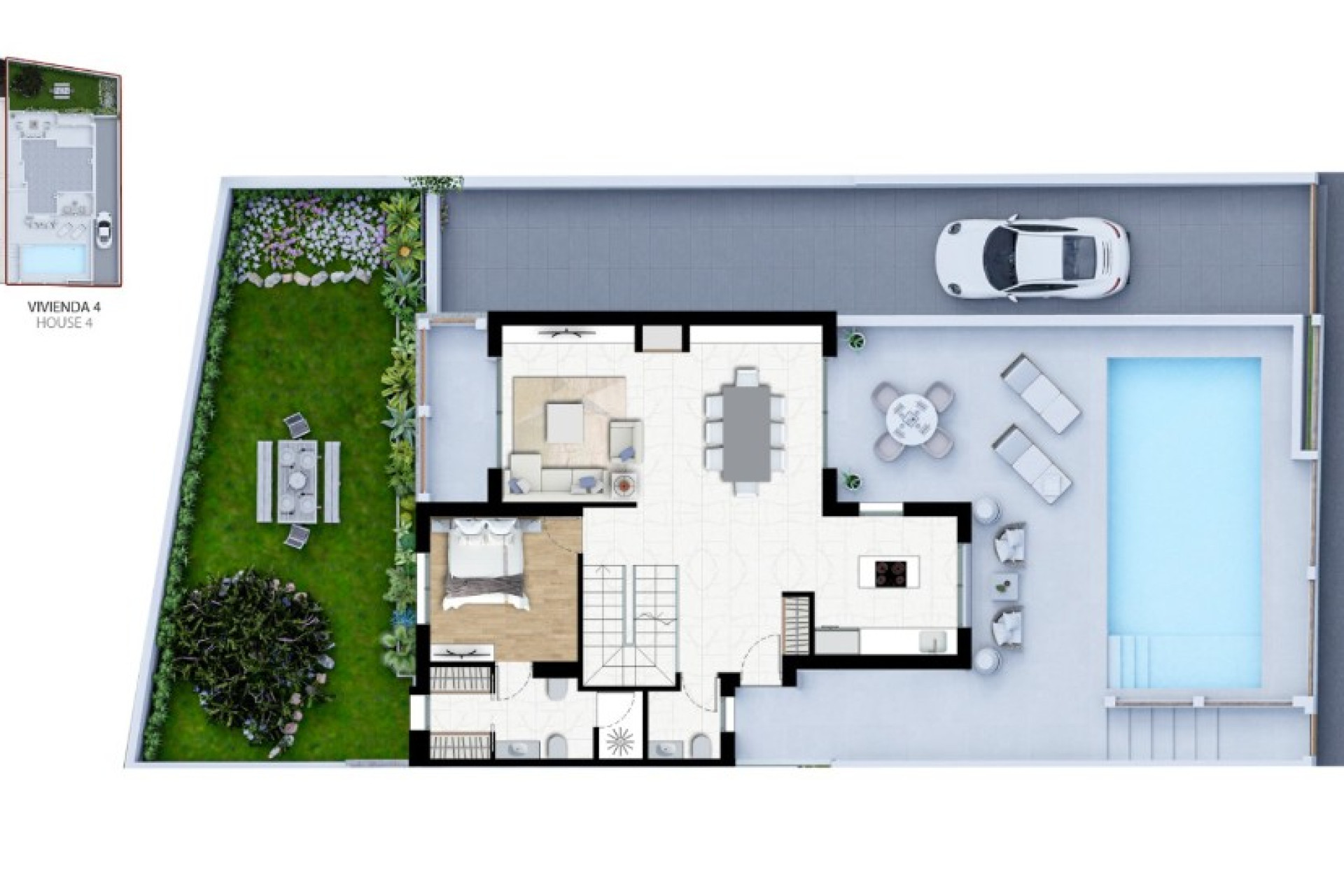 New build - 3. Semi-detached house - Alfas del Pí - Costa Blanca North