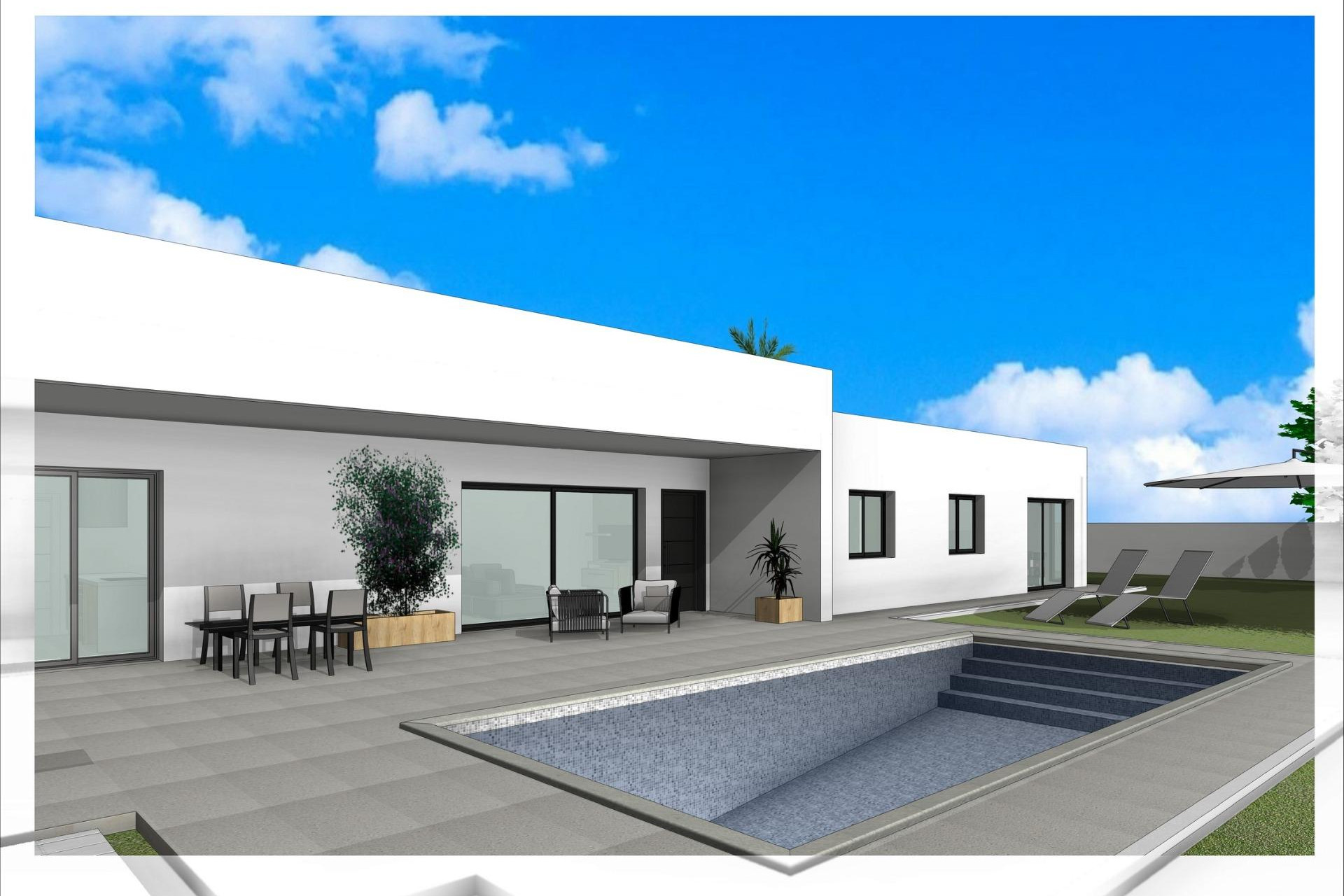 New build - 3. Semi-detached house - Aspe - Costa Blanca North