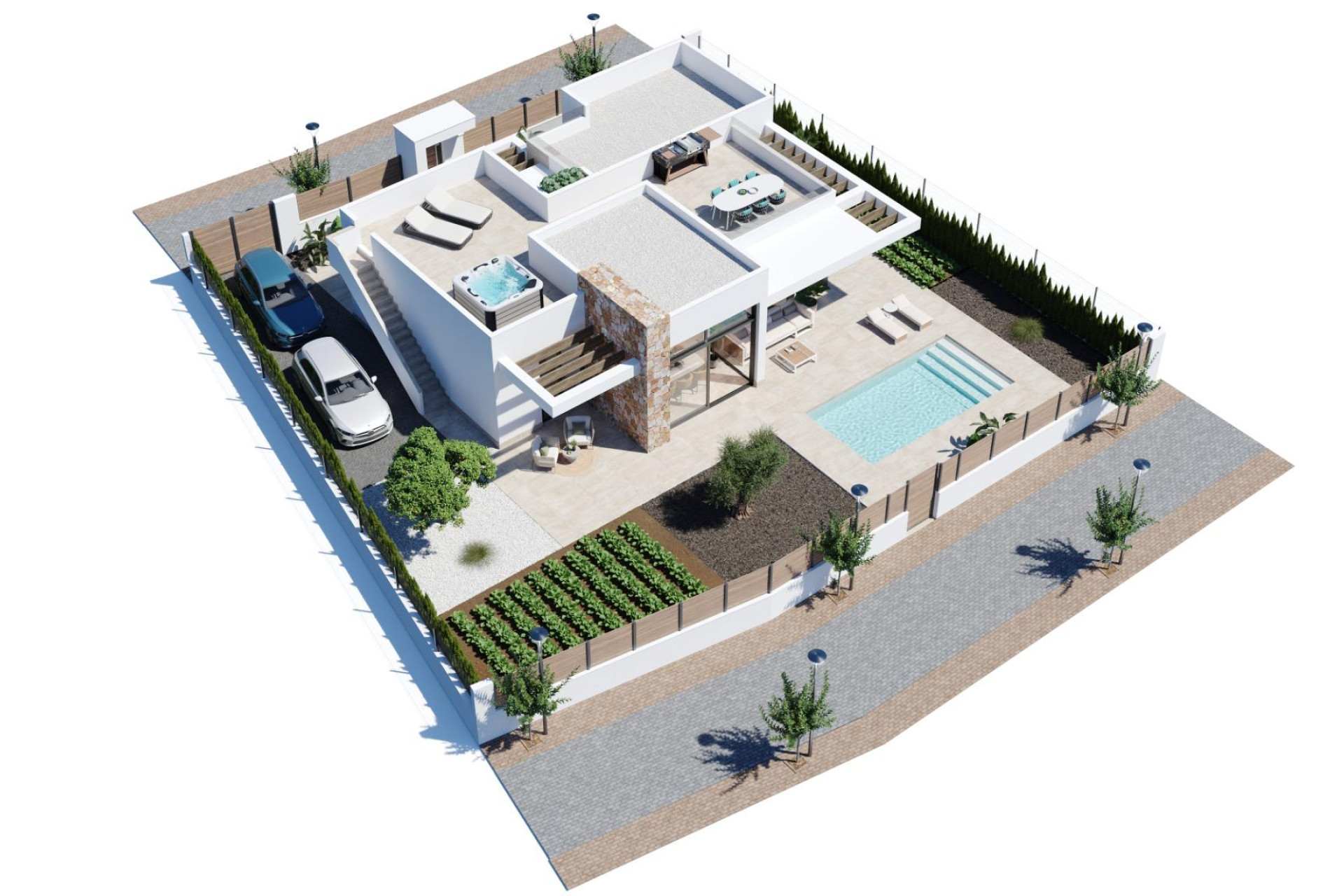 New build - 3. Semi-detached house - Fuente Alamo de Murcia - Costa Calida