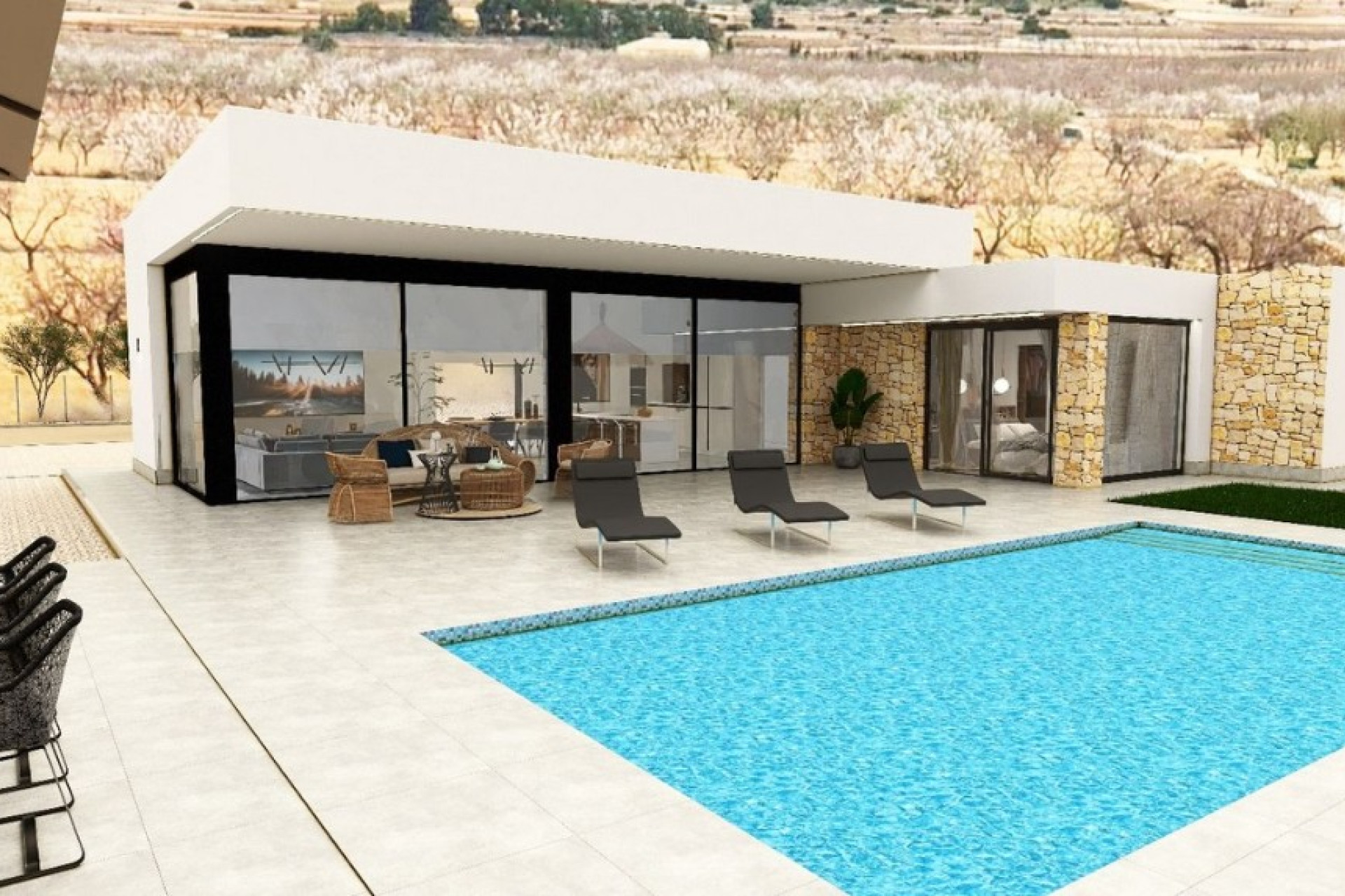 New build - 3. Semi-detached house - Pinoso - Costa Blanca North