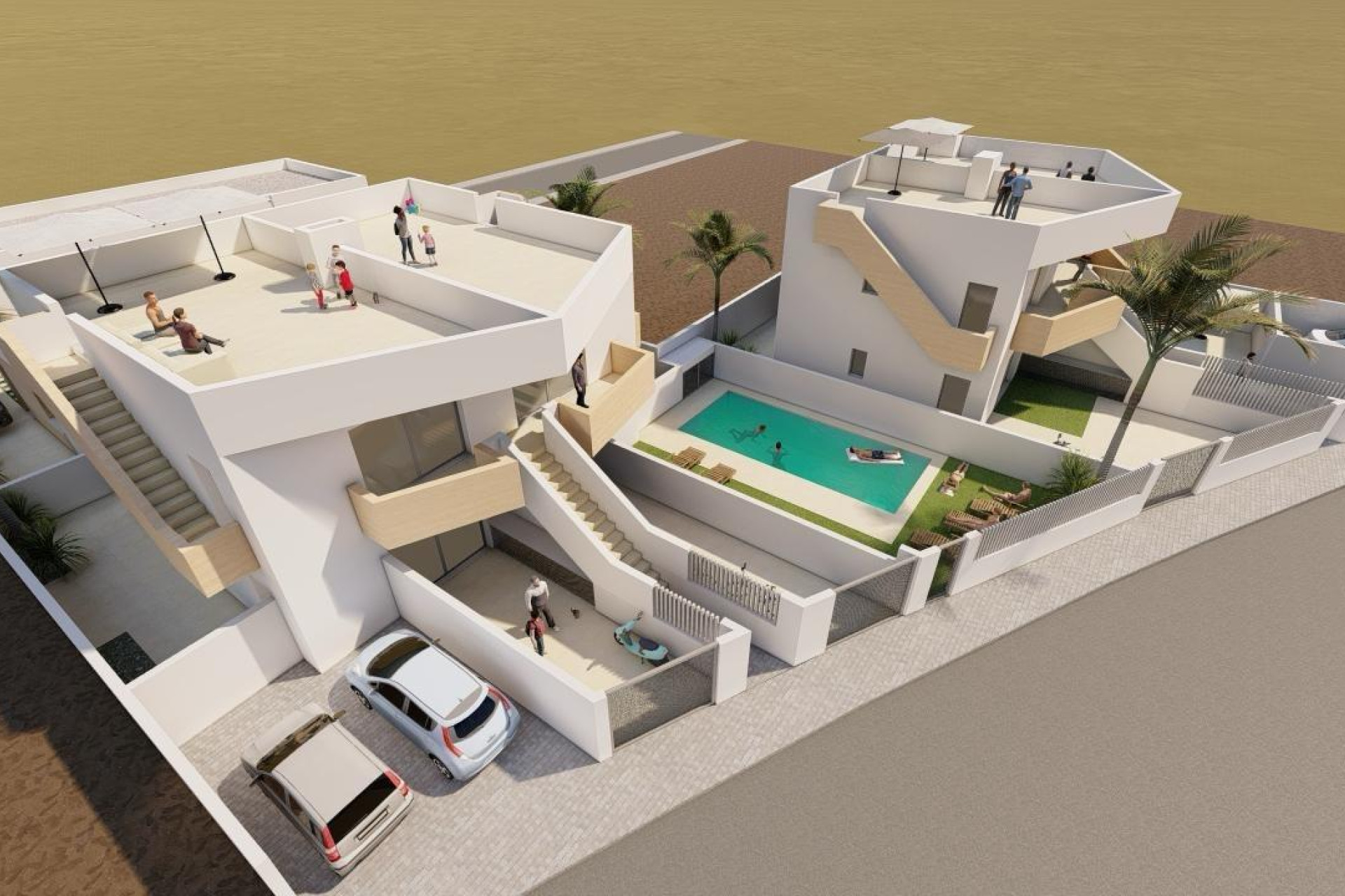 New build - 3. Semi-detached house - Puerto de Mazarron - Mar De Plata