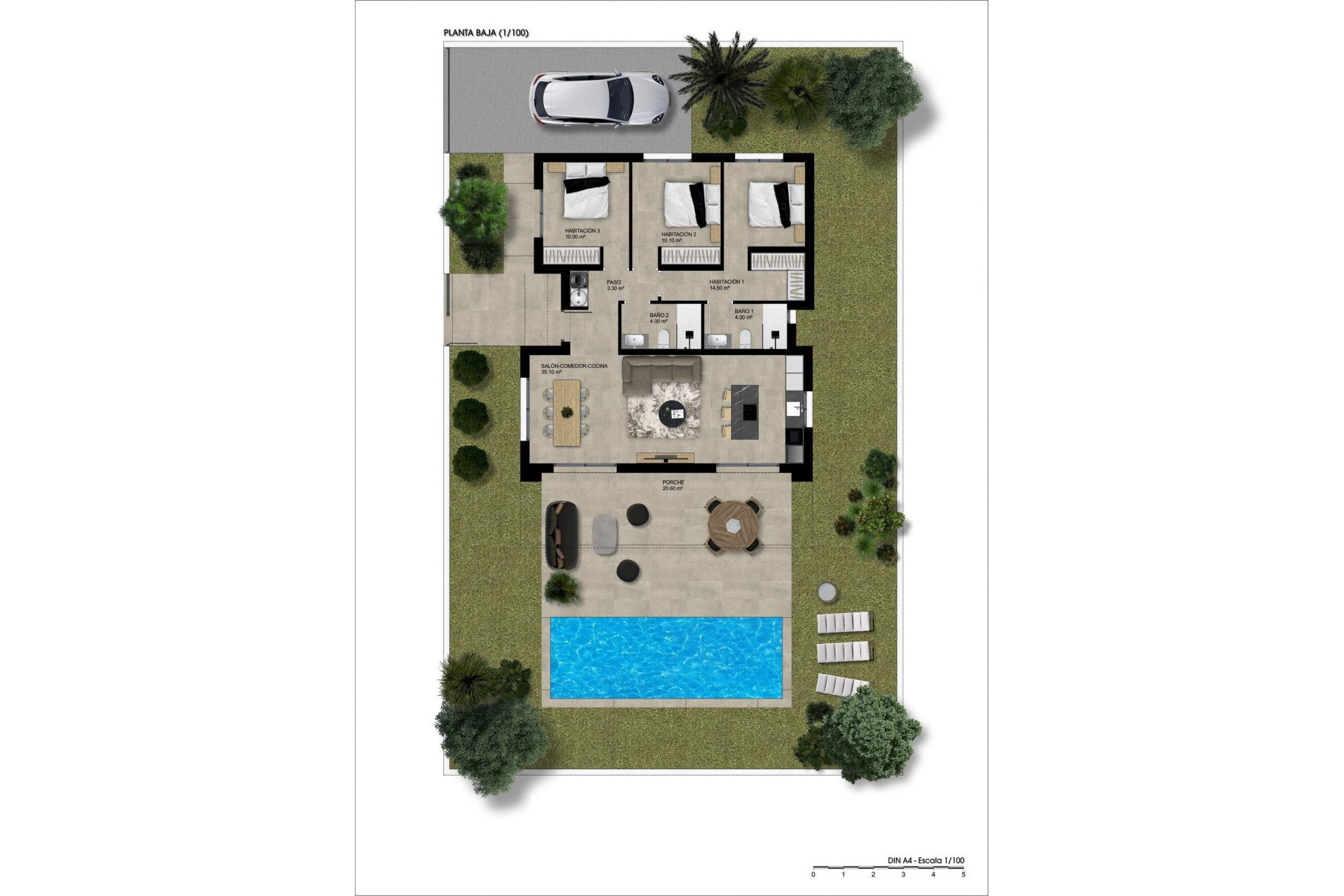 New Build - 4. House - Detached Villa - Hondón de las Nieves - Pinoso