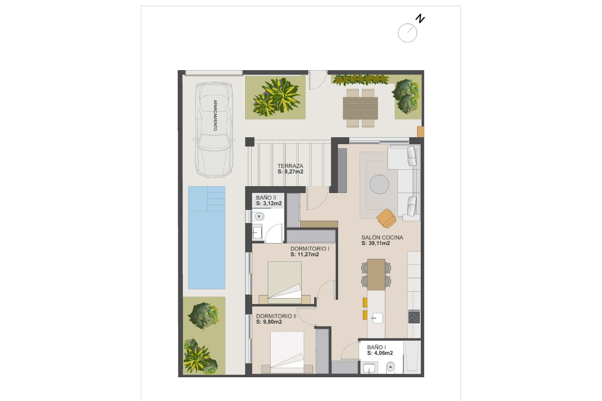 New build - 4. Semi-detached villa - Torre Pacheco - Costa Calida