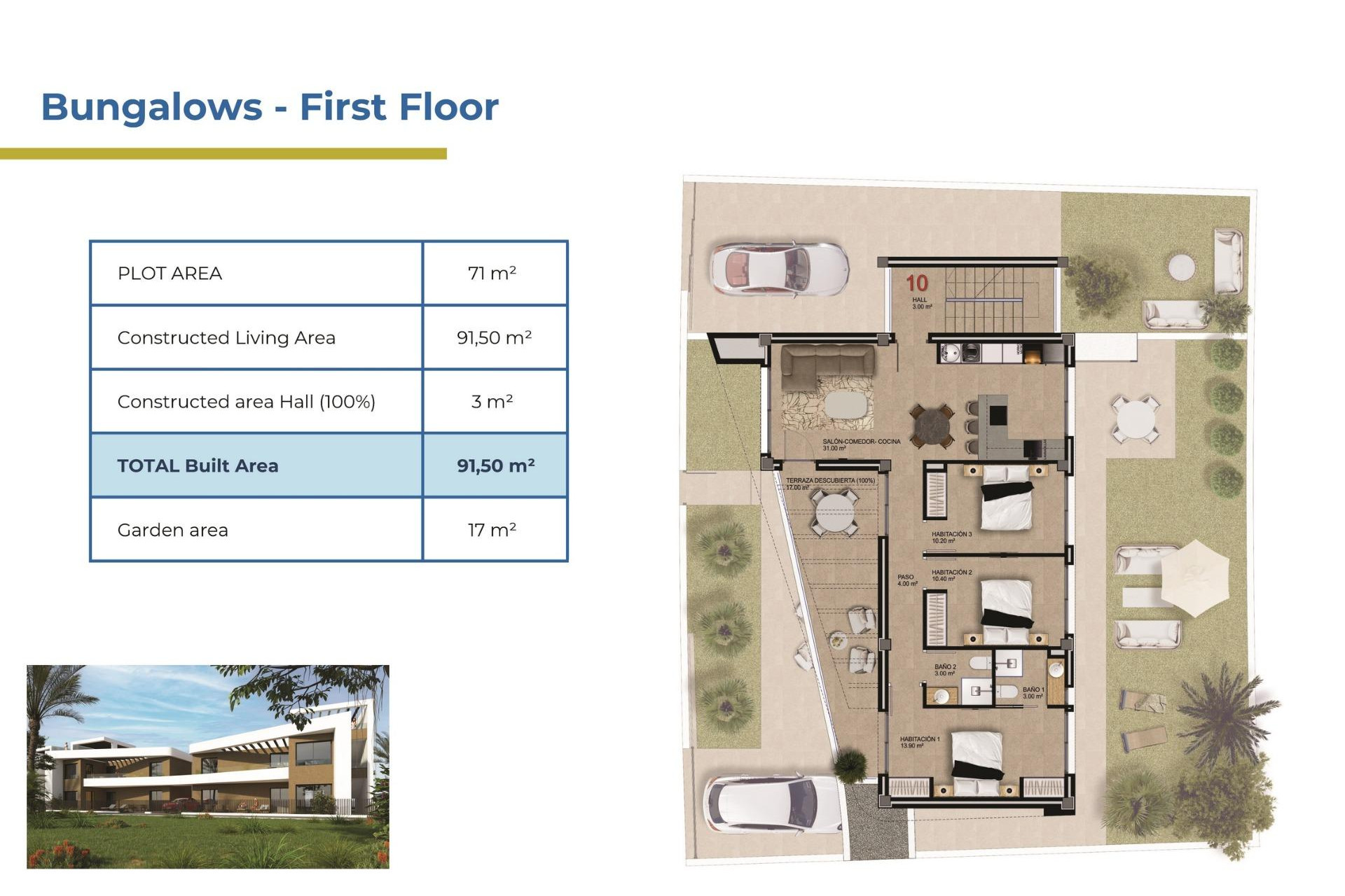 New Build - Bungalow - Orihuela Costa