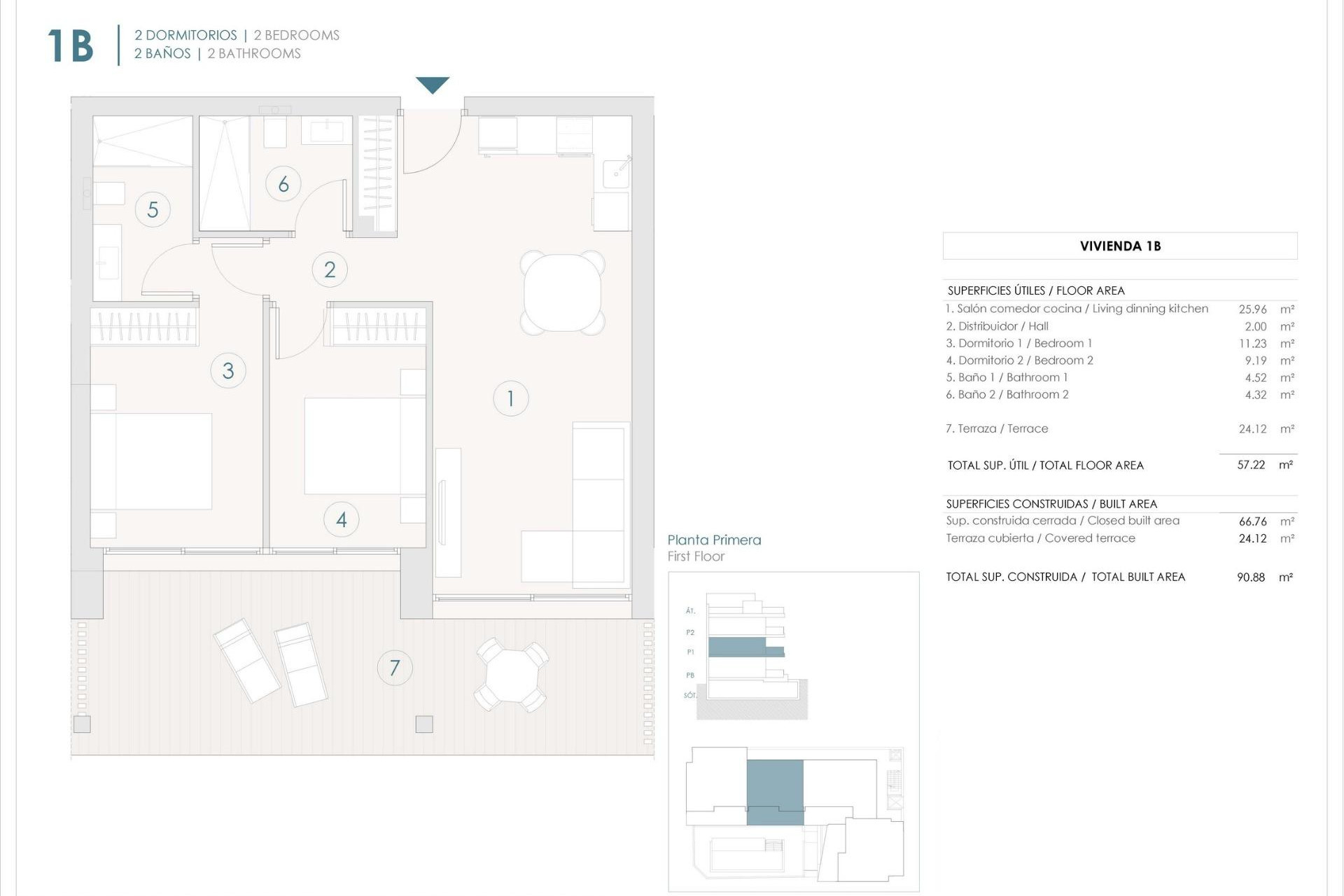 Nieuwbouw woningen - 1. Appartement / flat - Benijofar - Costa Blanca Zuid
