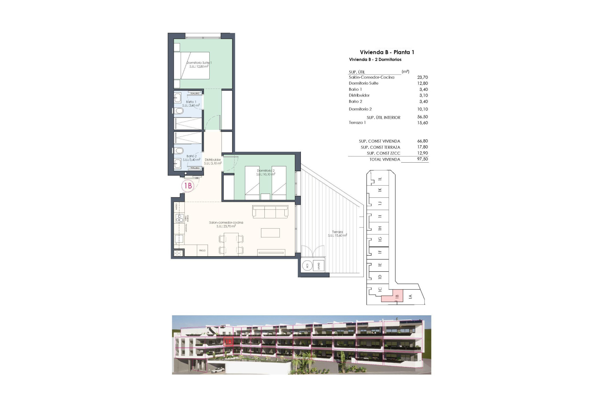 Nieuwbouw woningen - 1. Appartement / flat - Benijofar - Costa Blanca Zuid