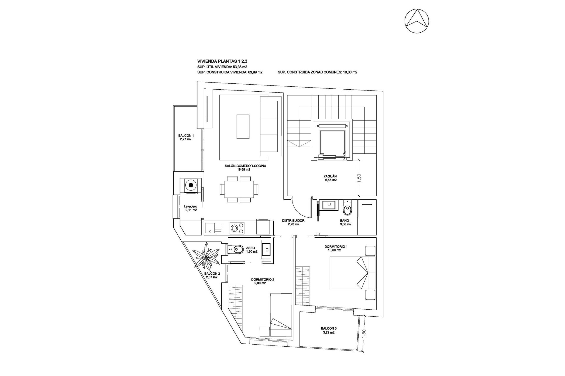 Nieuwbouw woningen - 1. Appartement / flat - Bigastro - centro