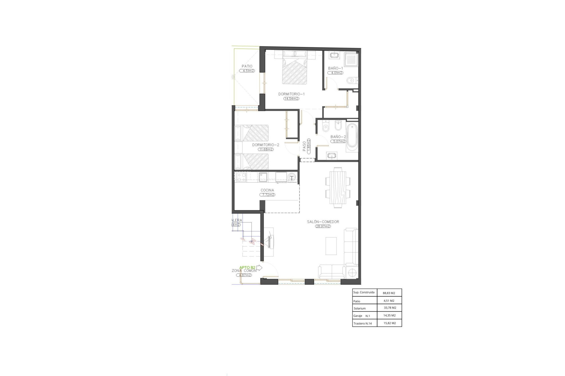 Nieuwbouw woningen - 1. Appartement / flat - Cuevas del Almanzora - Almeria
