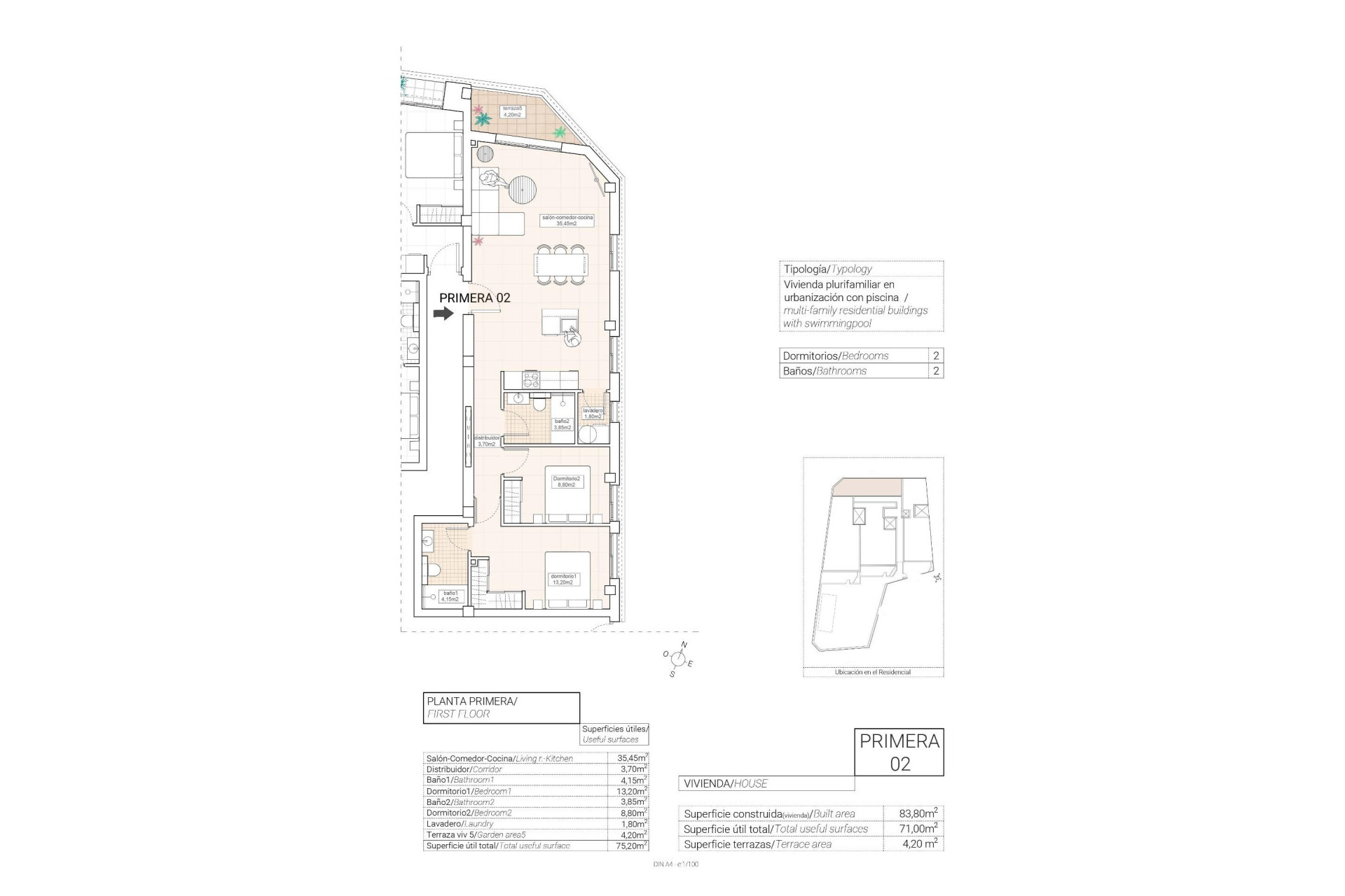 Nieuwbouw woningen - 1. Appartement / flat - Hondón de las Nieves - Costa Blanca Zuid
