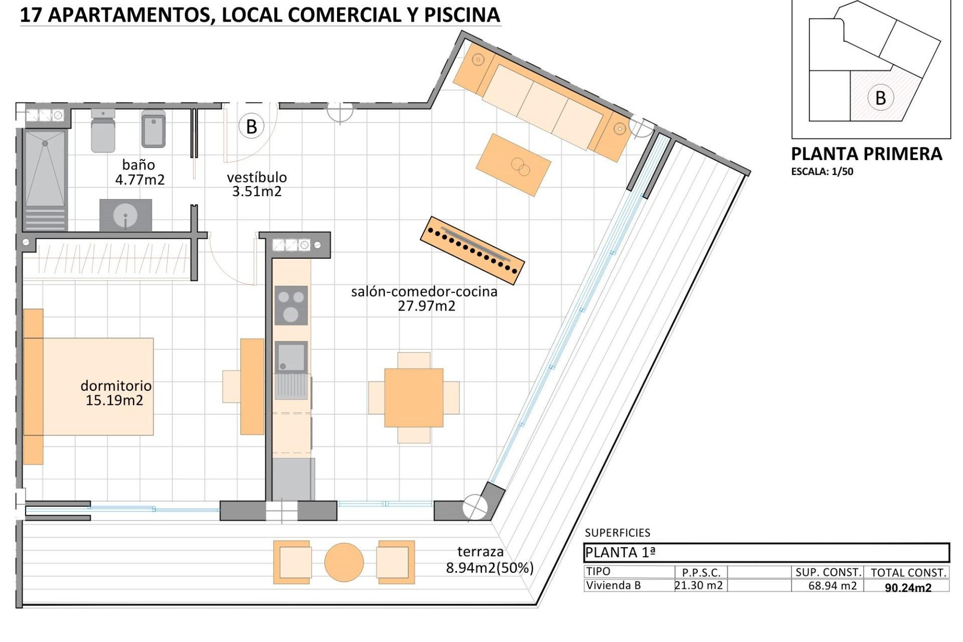 Nieuwbouw woningen - 1. Appartement / flat - San Pedro del Pinatar - Costa Calida