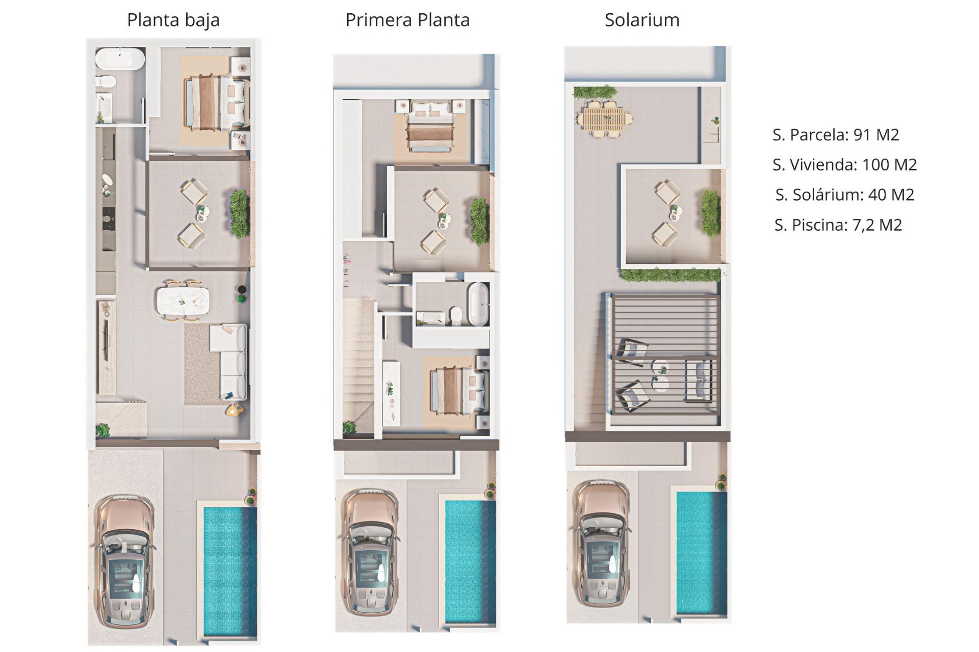 Nieuwbouw Woningen - 2. Town house - San Pedro del Pinatar - Los Alcazares