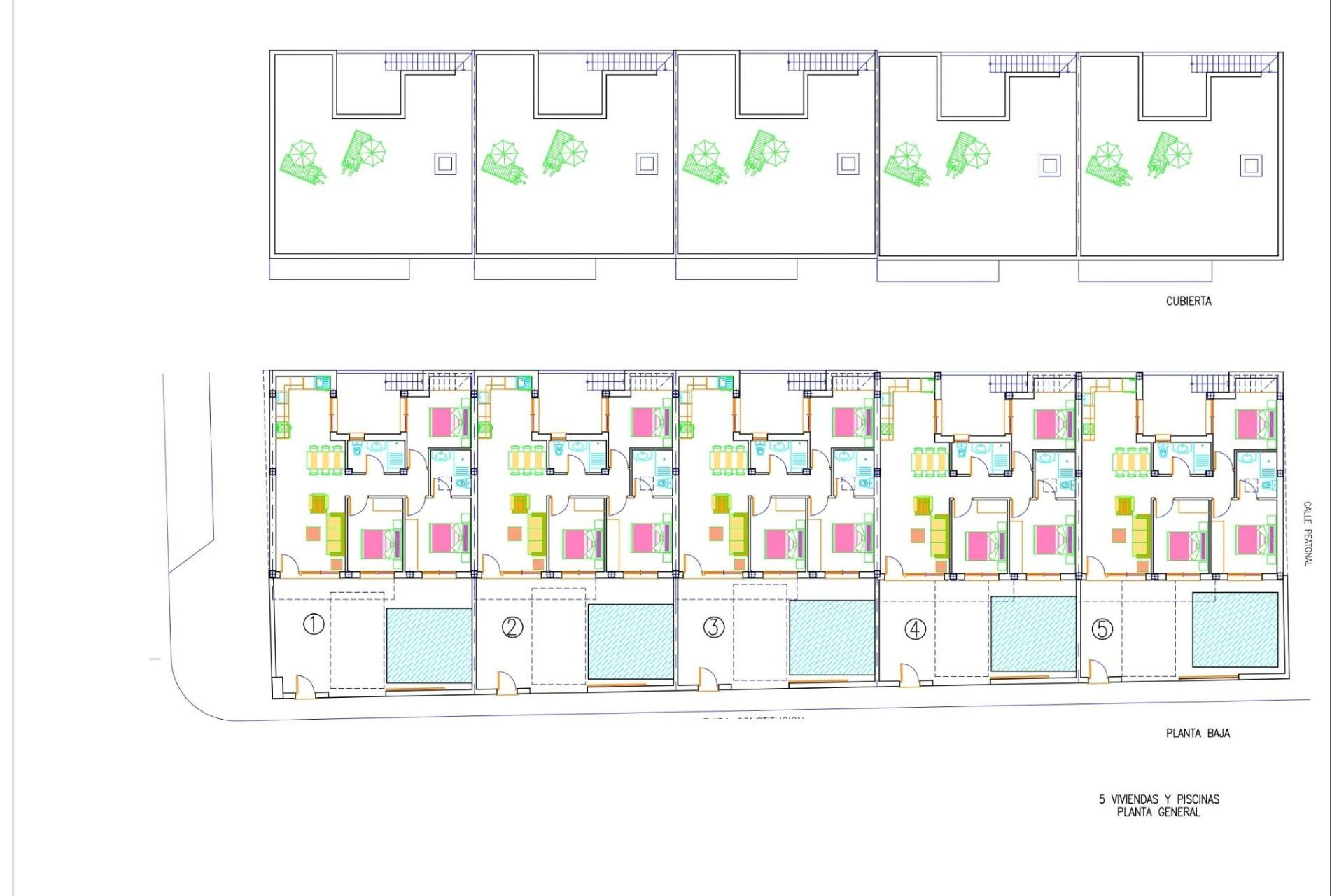 Nieuwbouw woningen - 2. Town house / tussenwoning - Avileses - Costa Calida