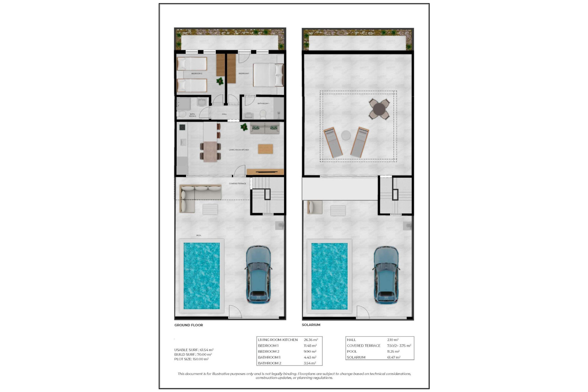 Nieuwbouw woningen - 2. Town house / tussenwoning - Fuente Alamo de Murcia - Costa Calida