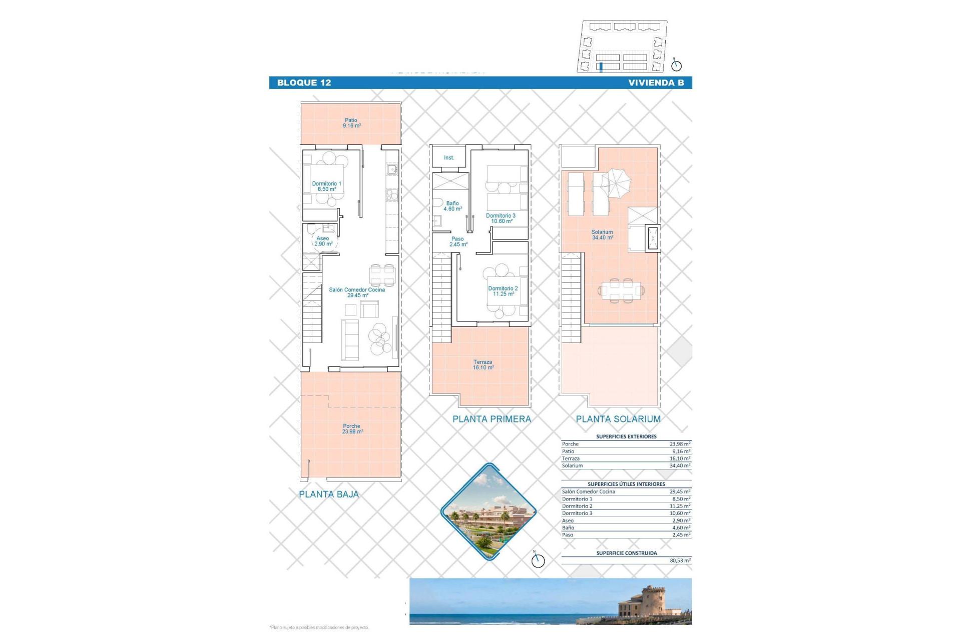 Nieuwbouw woningen - 2. Town house / tussenwoning - Pilar de la Horadada - Costa Blanca Zuid