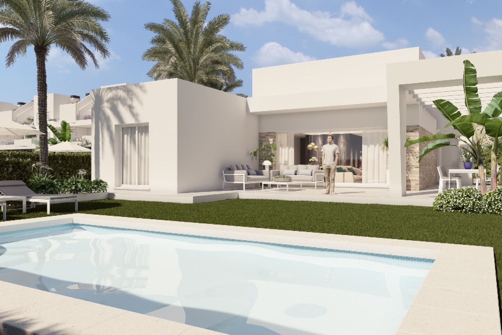Nieuwbouw woningen - 3. Halfvrijstaand huis - Algorfa - Costa Blanca Zuid