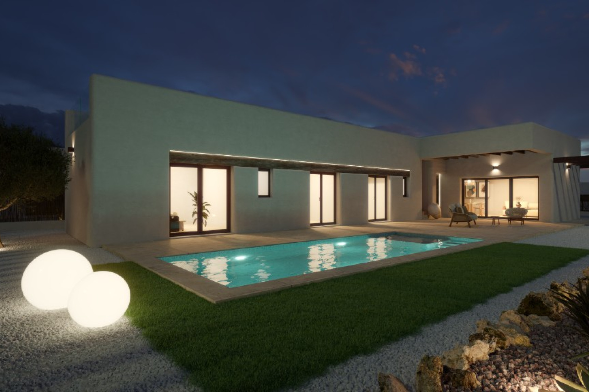 Nieuwbouw woningen - 3. Halfvrijstaand huis - Algorfa - Costa Blanca Zuid