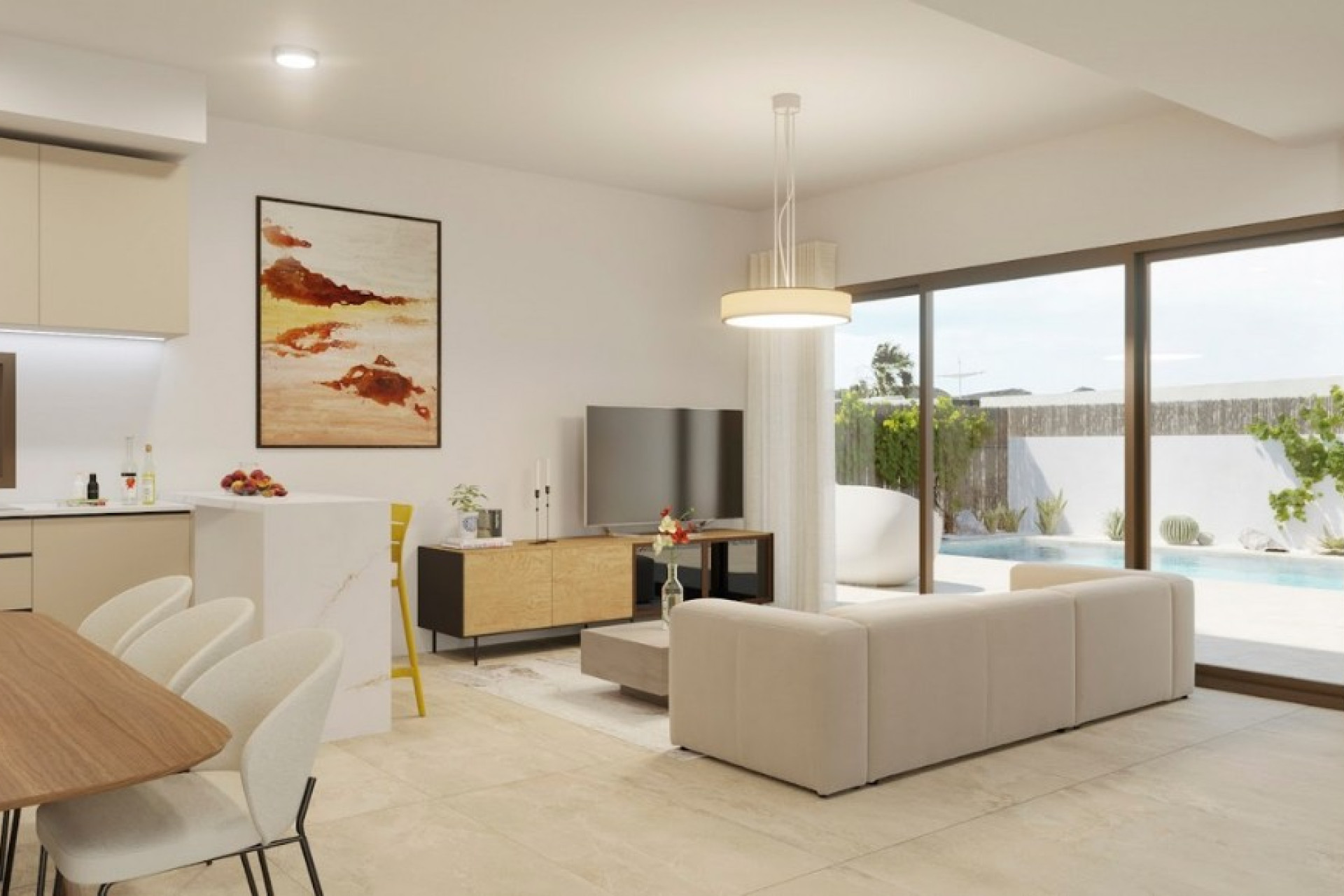 Nieuwbouw woningen - 3. Halfvrijstaand huis - Algorfa - Costa Blanca Zuid