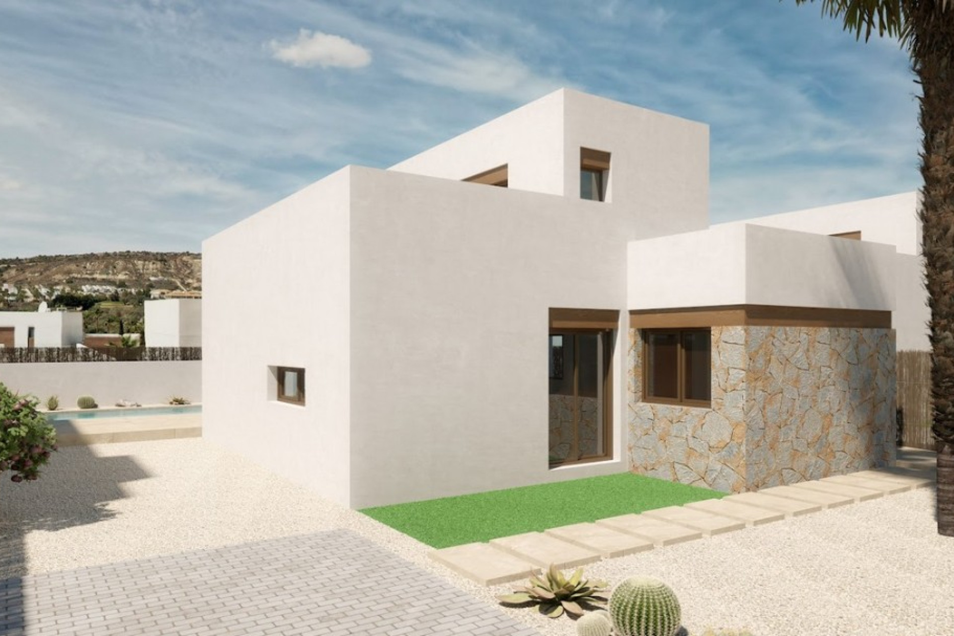 Nieuwbouw woningen - 3. Halfvrijstaand huis - Algorfa - Costa Blanca Zuid