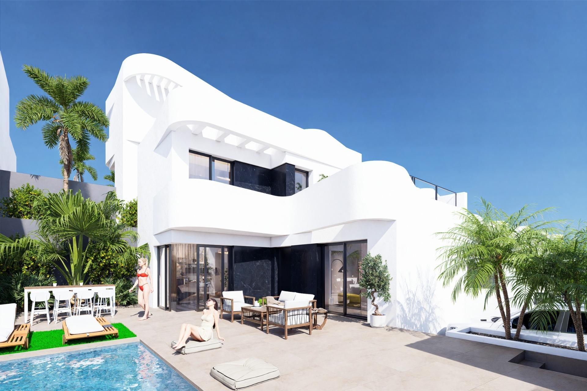 Nieuwbouw woningen - 3. Halfvrijstaand huis - Algorfa - Costa Blanca Zuid