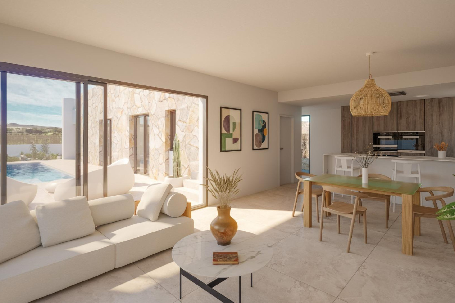 Nieuwbouw woningen - 3. Halfvrijstaand huis - Algorfa - Costa Blanca Zuid