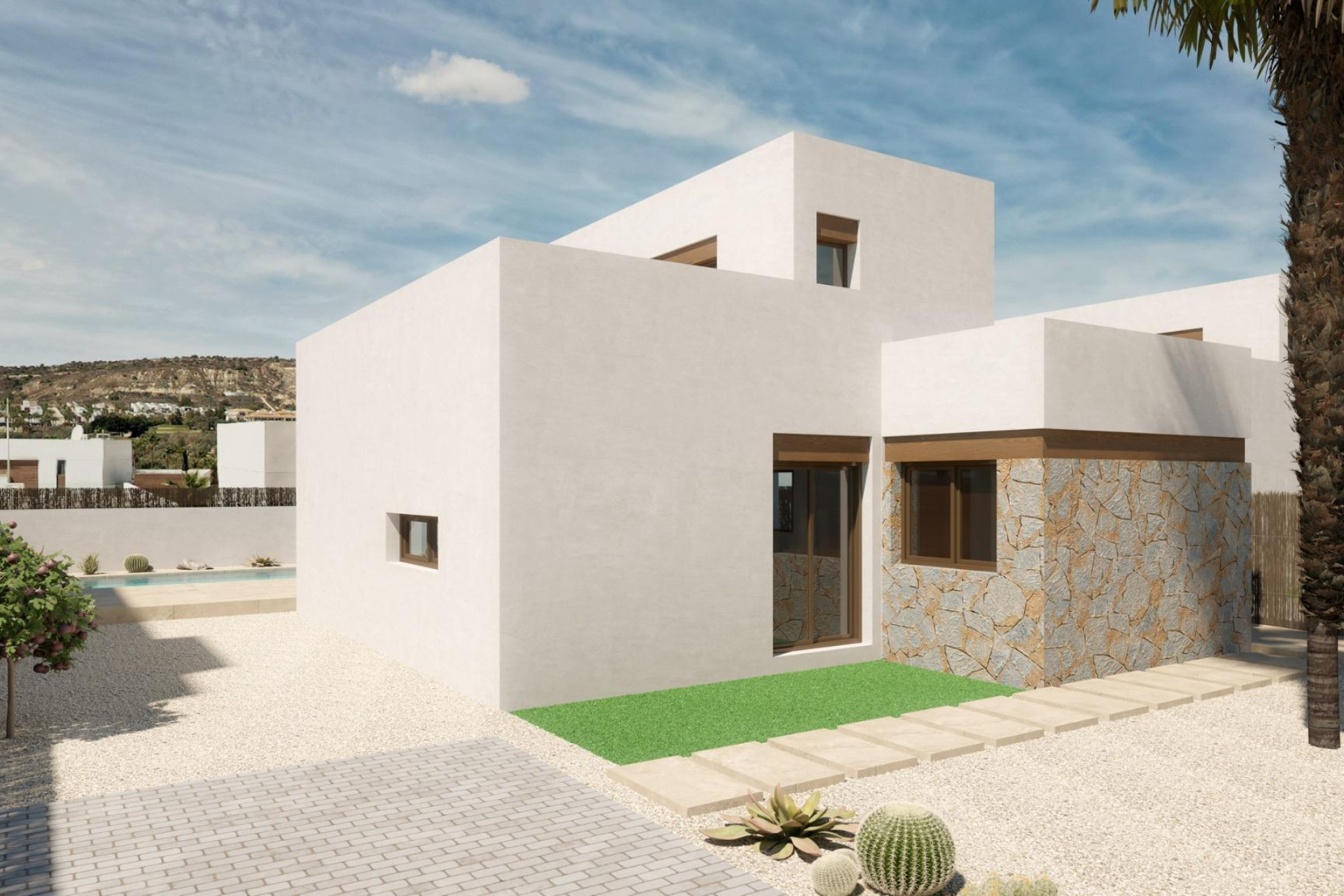 Nieuwbouw woningen - 3. Halfvrijstaand huis - Algorfa - Costa Blanca Zuid