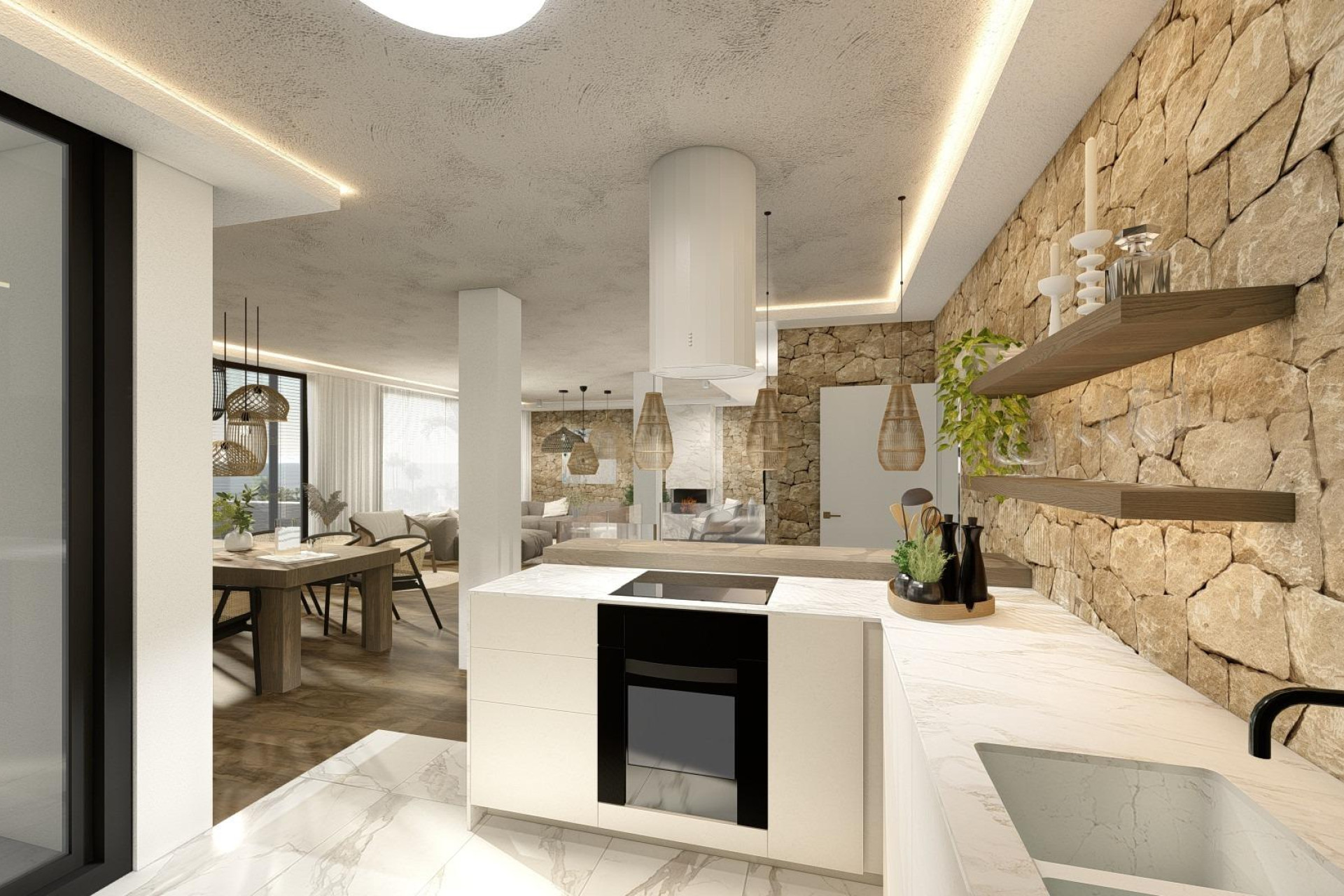 Nieuwbouw woningen - 3. Halfvrijstaand huis - Altea - Costa Blanca Noord
