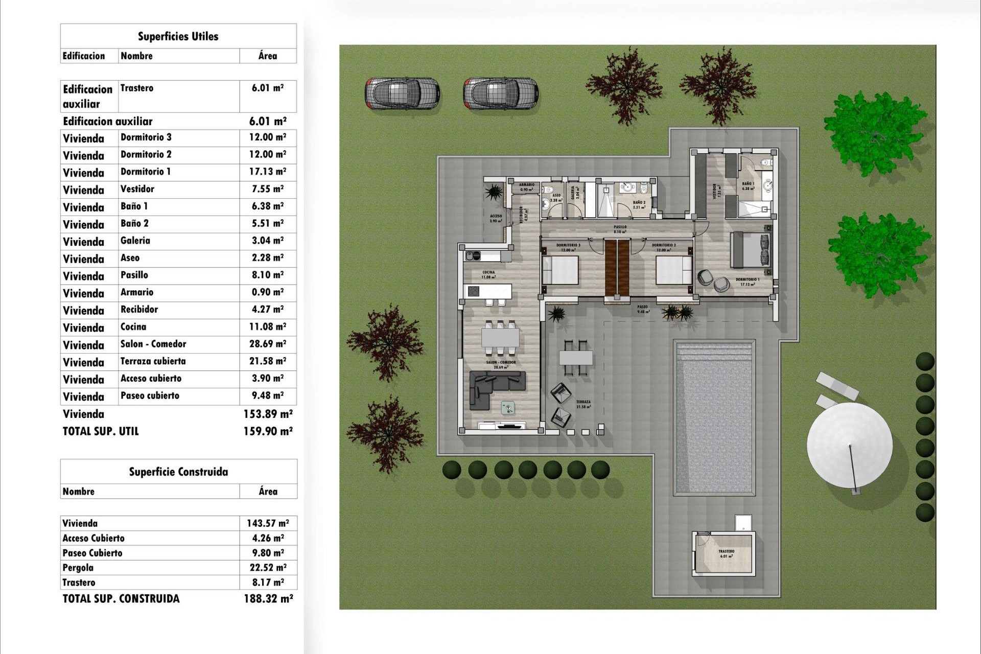 Nieuwbouw woningen - 3. Halfvrijstaand huis - Aspe - Costa Blanca Noord