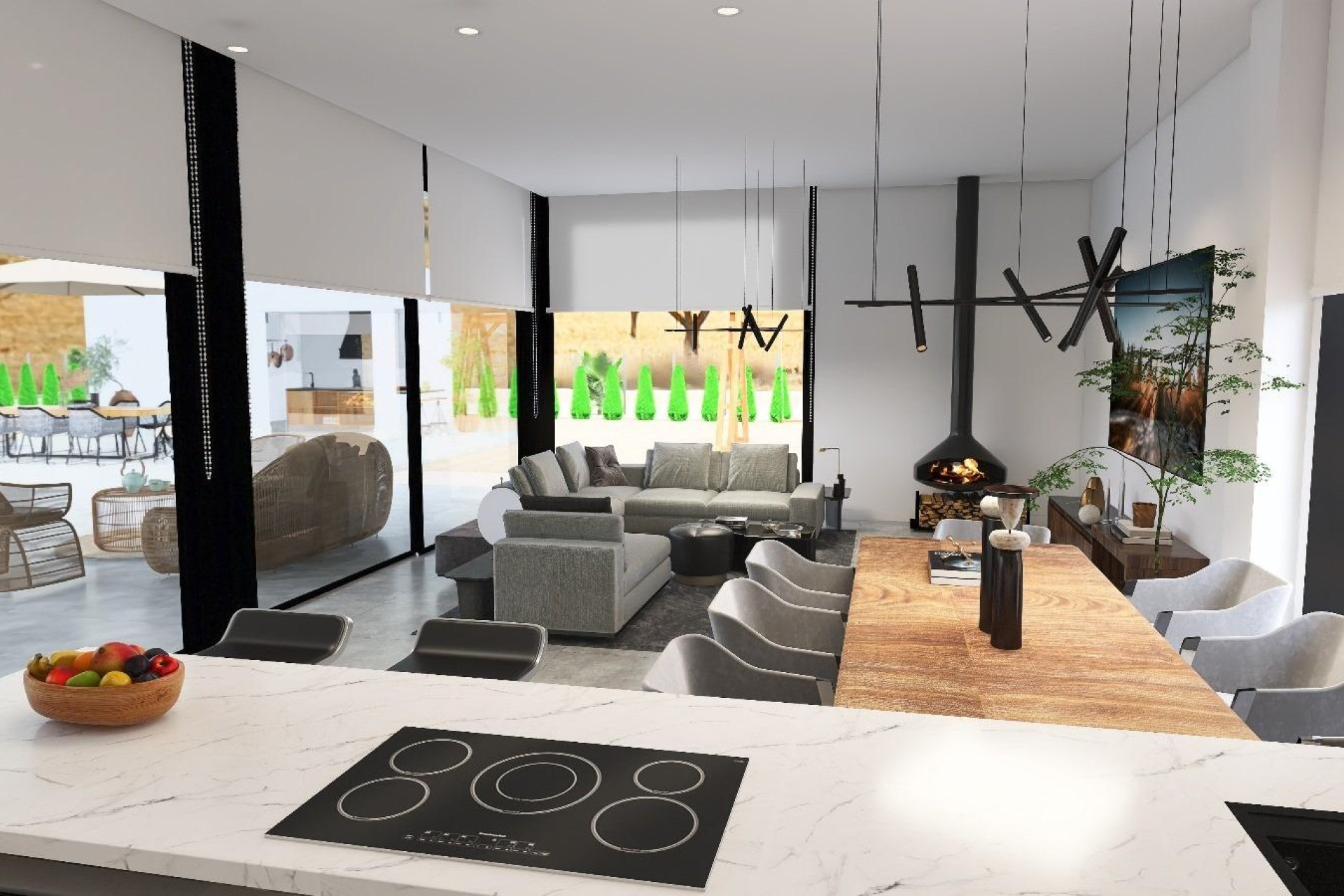 Nieuwbouw woningen - 3. Halfvrijstaand huis - Aspe - Costa Blanca Noord