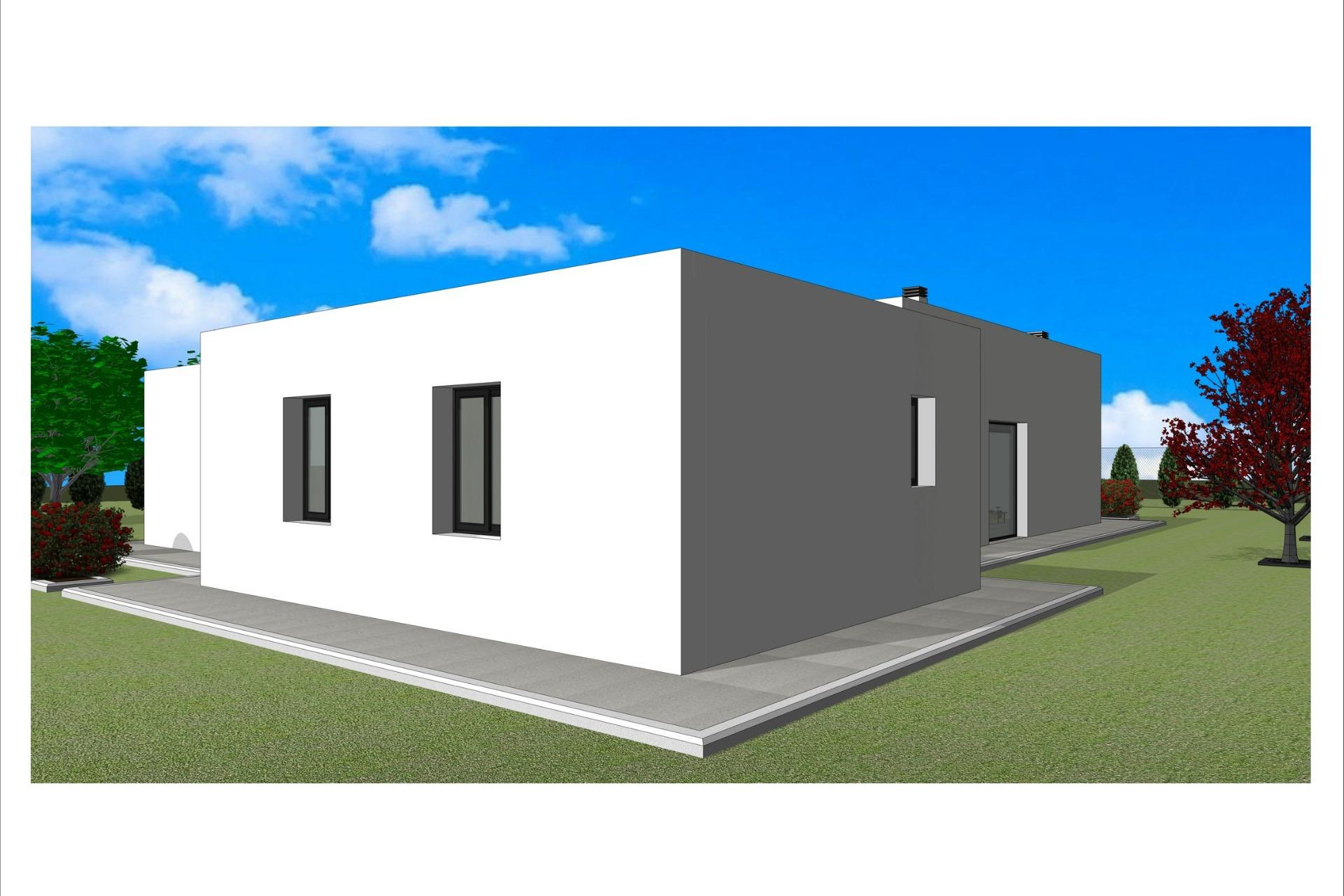Nieuwbouw woningen - 3. Halfvrijstaand huis - Aspe - Costa Blanca Noord