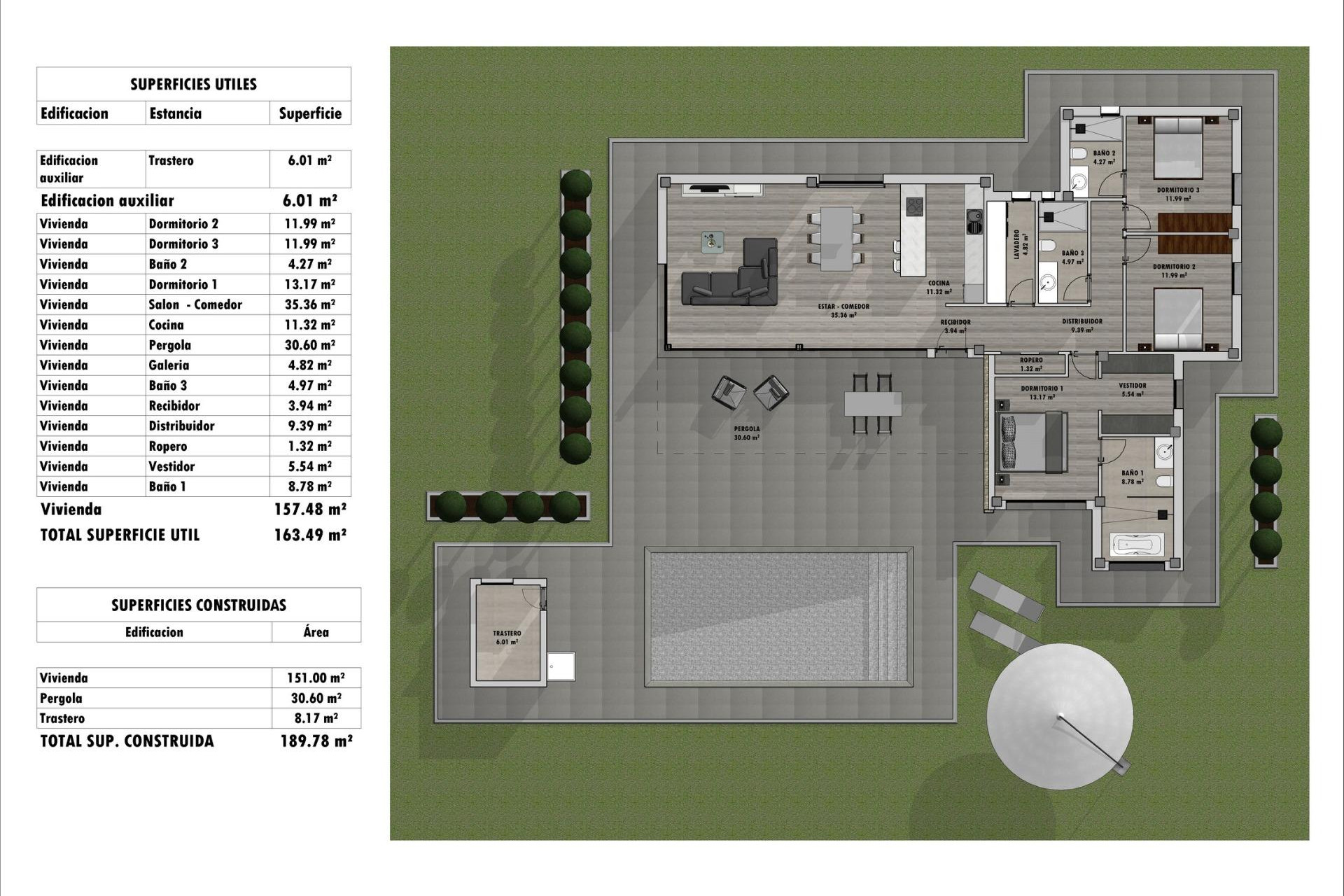 Nieuwbouw woningen - 3. Halfvrijstaand huis - Aspe - Costa Blanca Noord