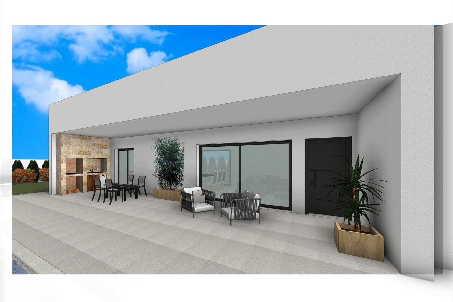 Nieuwbouw woningen - 3. Halfvrijstaand huis - Aspe - Costa Blanca Noord