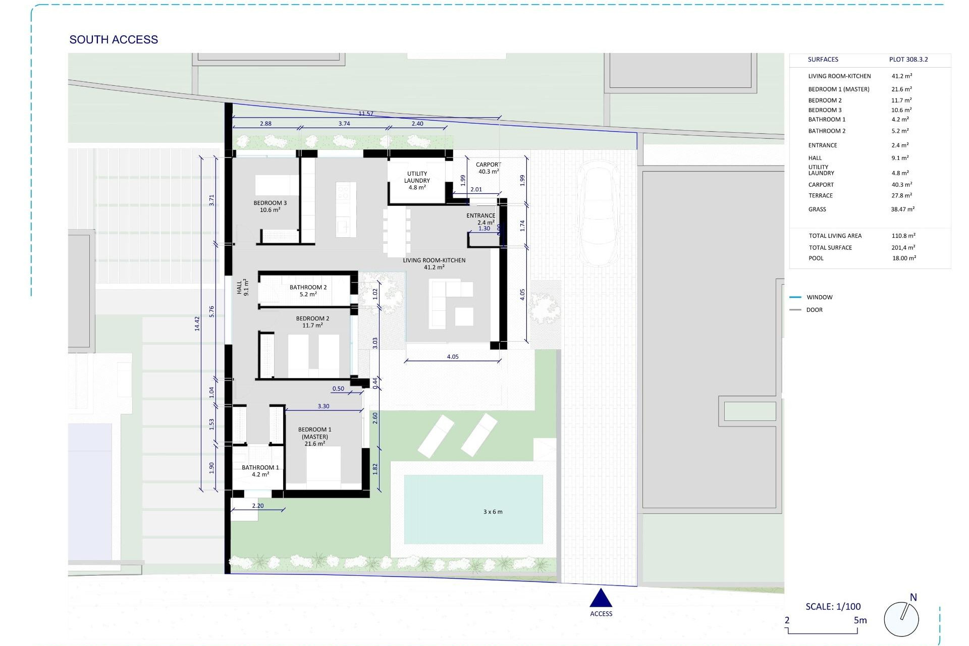Nieuwbouw woningen - 3. Halfvrijstaand huis - Baños y Mendigo - Costa Calida