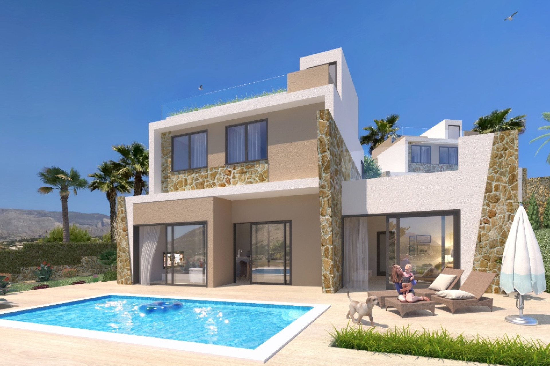 Nieuwbouw woningen - 3. Halfvrijstaand huis - Benidorm - Costa Blanca Noord
