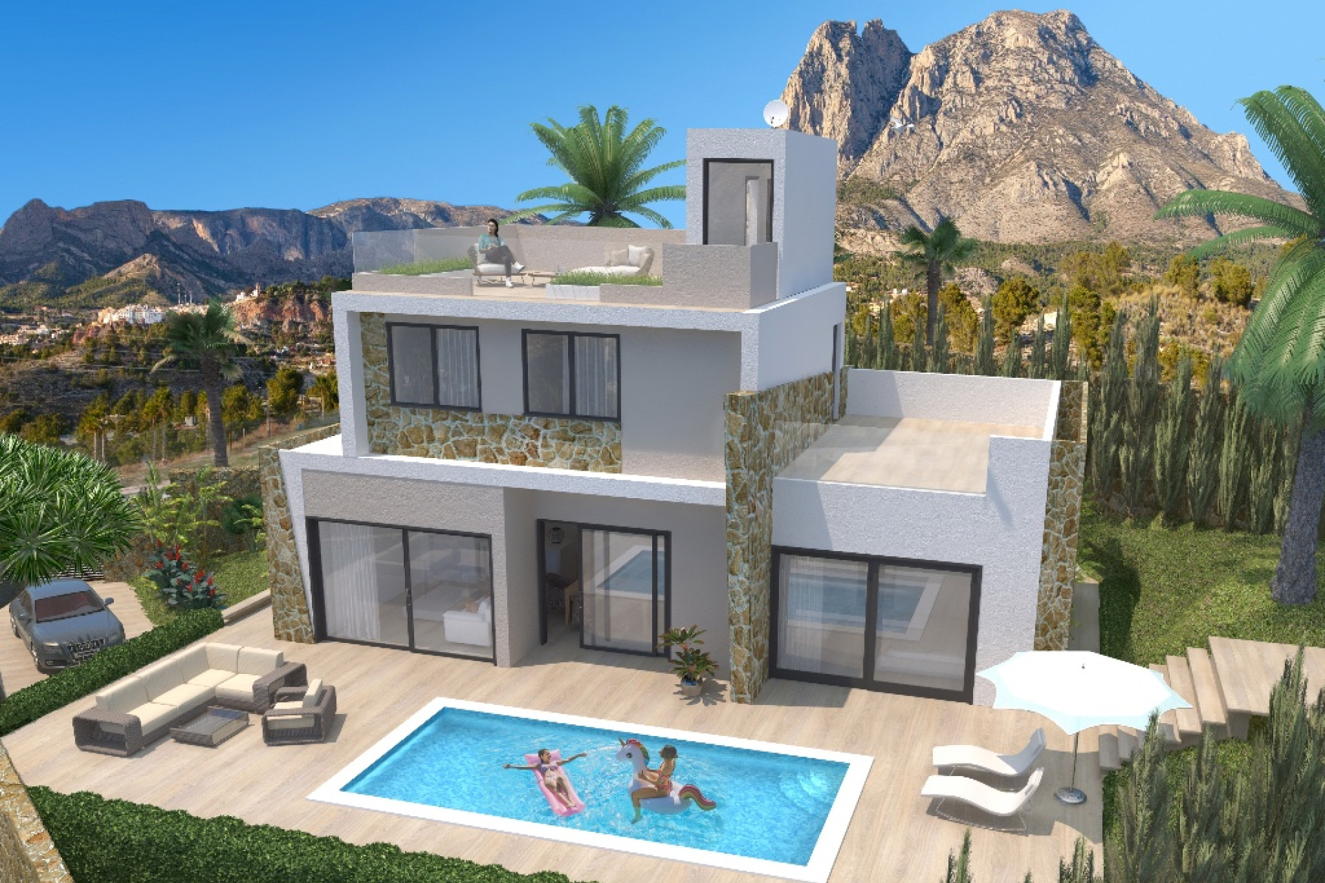 Nieuwbouw woningen - 3. Halfvrijstaand huis - Benidorm - Costa Blanca Noord
