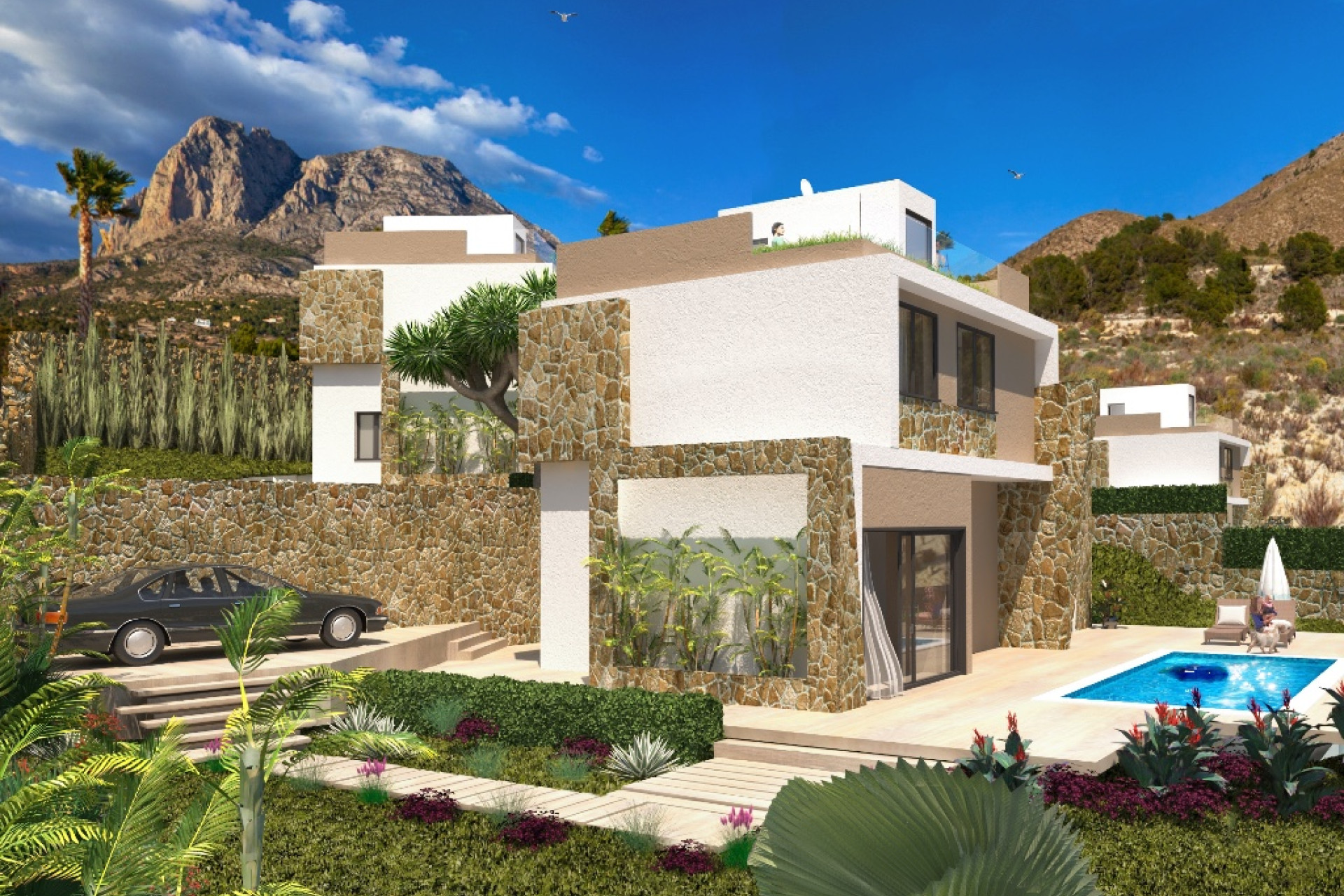 Nieuwbouw woningen - 3. Halfvrijstaand huis - Benidorm - Costa Blanca Noord