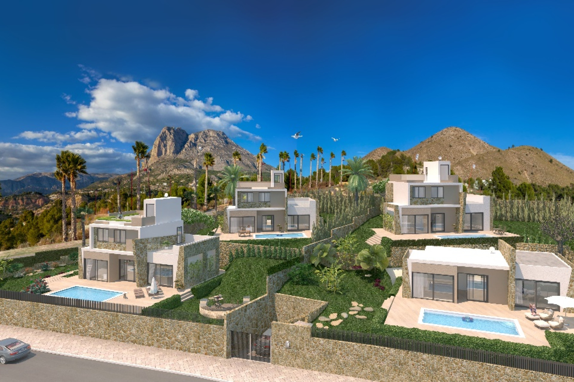 Nieuwbouw woningen - 3. Halfvrijstaand huis - Benidorm - Costa Blanca Noord