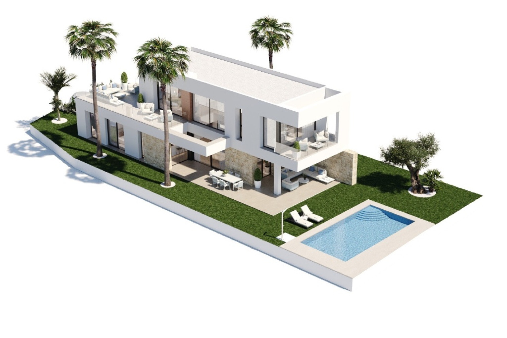 Nieuwbouw woningen - 3. Halfvrijstaand huis - Benidorm - Costa Blanca Noord