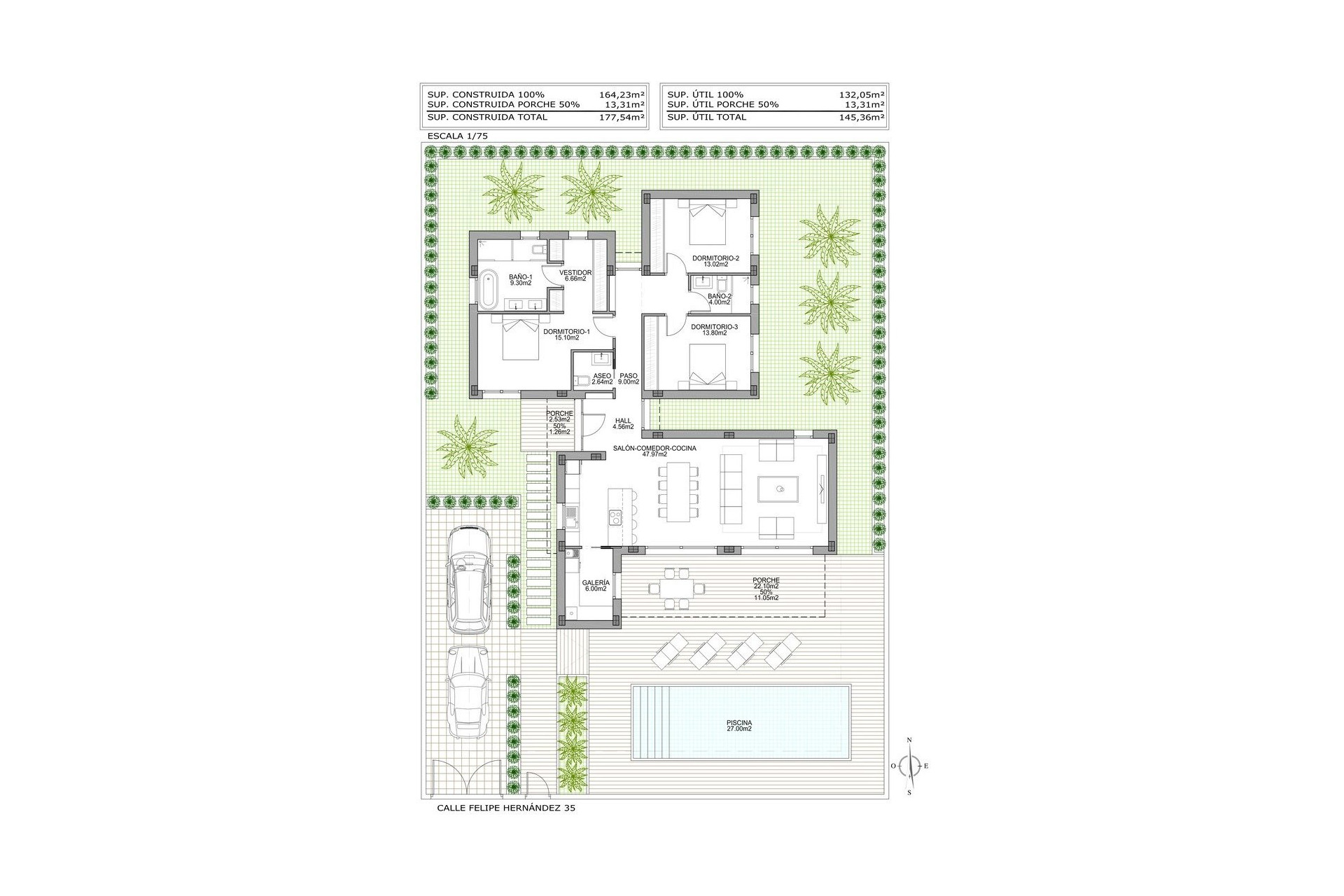 Nieuwbouw woningen - 3. Halfvrijstaand huis - Benijofar - Costa Blanca Zuid