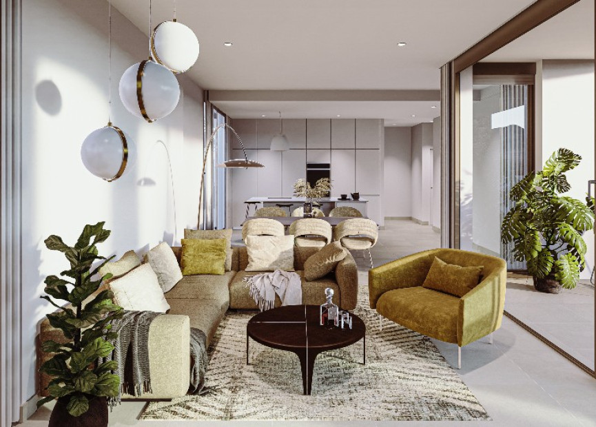 Nieuwbouw woningen - 3. Halfvrijstaand huis - Cartagena - Costa Calida