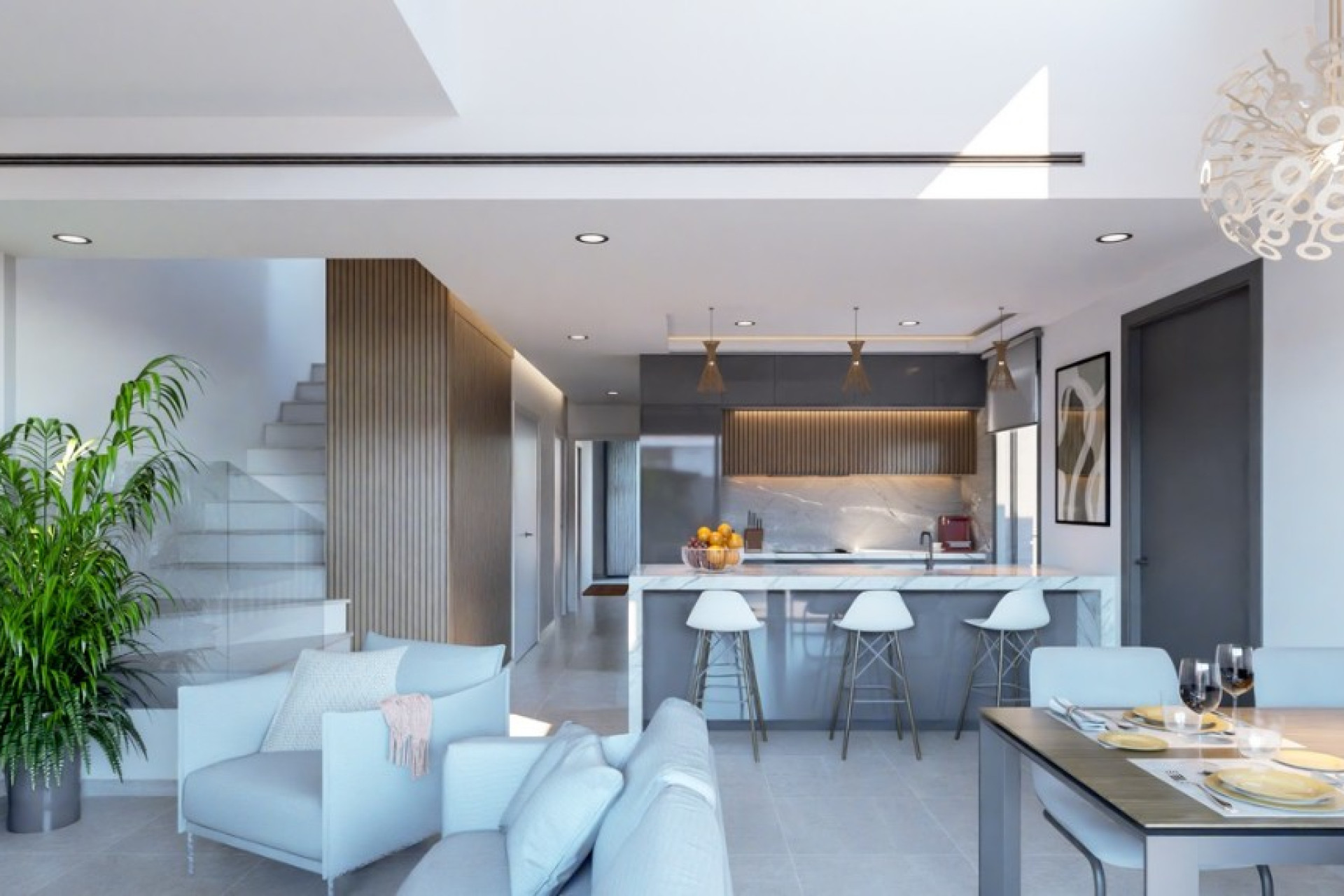 Nieuwbouw woningen - 3. Halfvrijstaand huis - Cartagena - Costa Calida