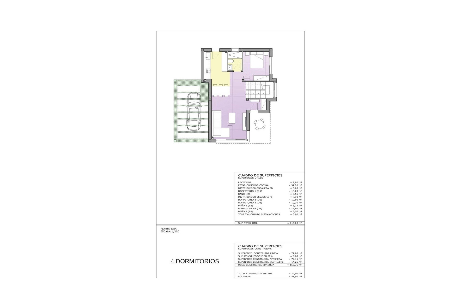 Nieuwbouw woningen - 3. Halfvrijstaand huis - Cartagena - Costa Calida