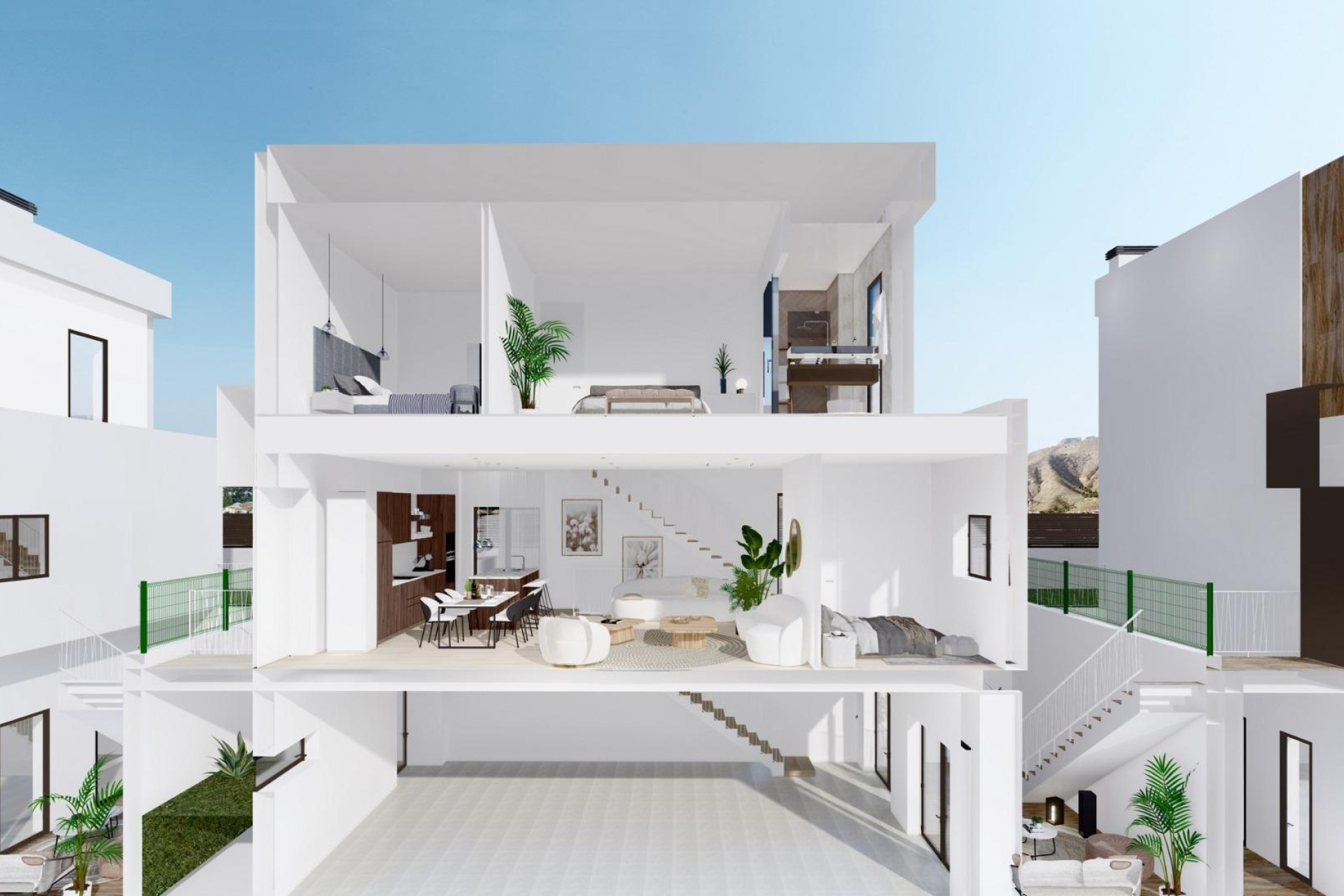 Nieuwbouw woningen - 3. Halfvrijstaand huis - Finestrat - Costa Blanca Noord