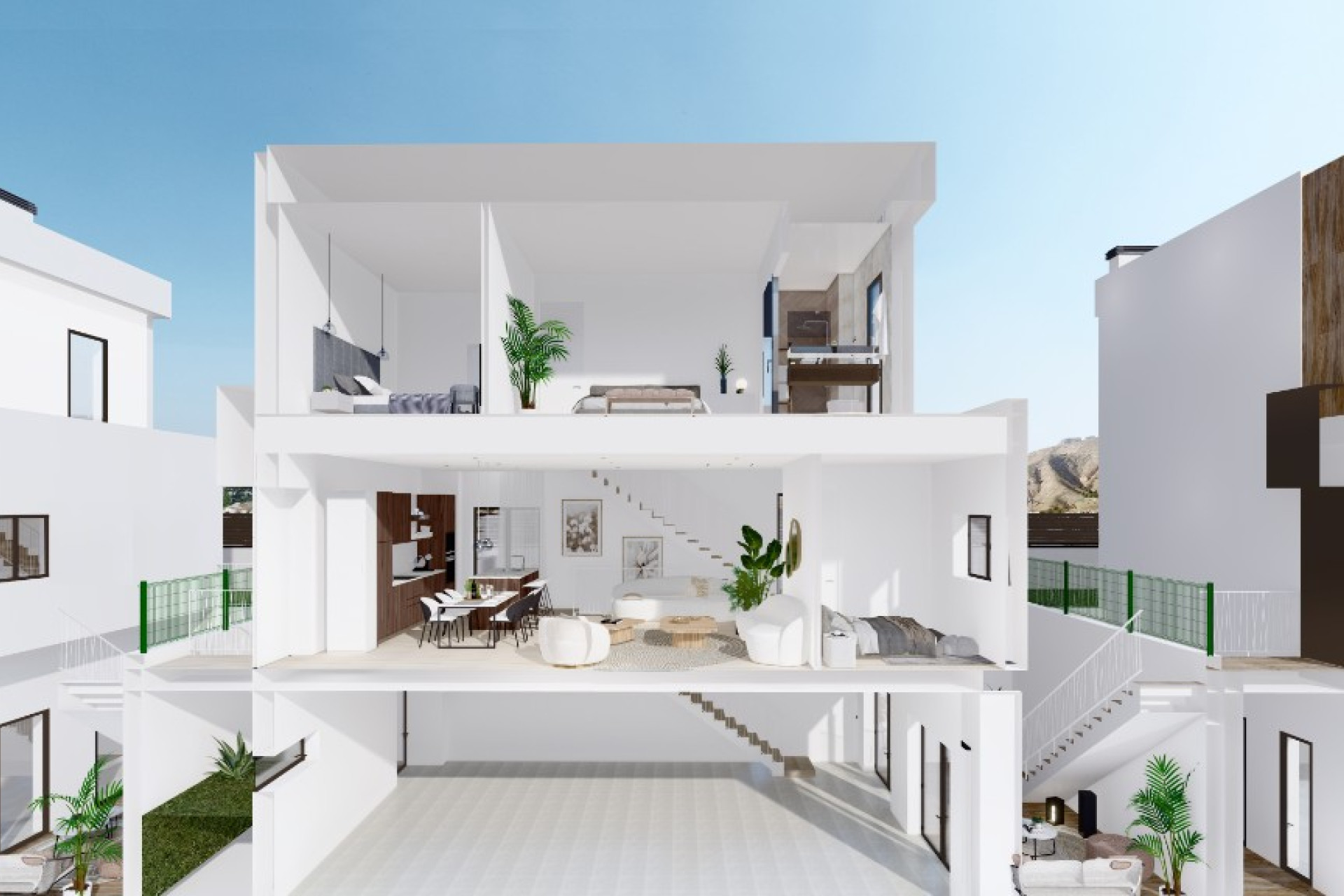 Nieuwbouw woningen - 3. Halfvrijstaand huis - Finestrat - Costa Blanca Noord